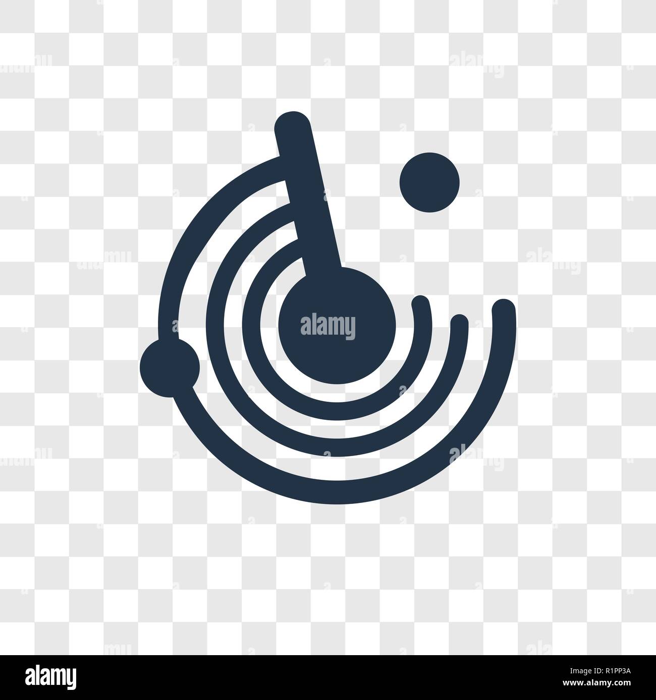 Radar vector icon isolated on transparent background, Radar ...
