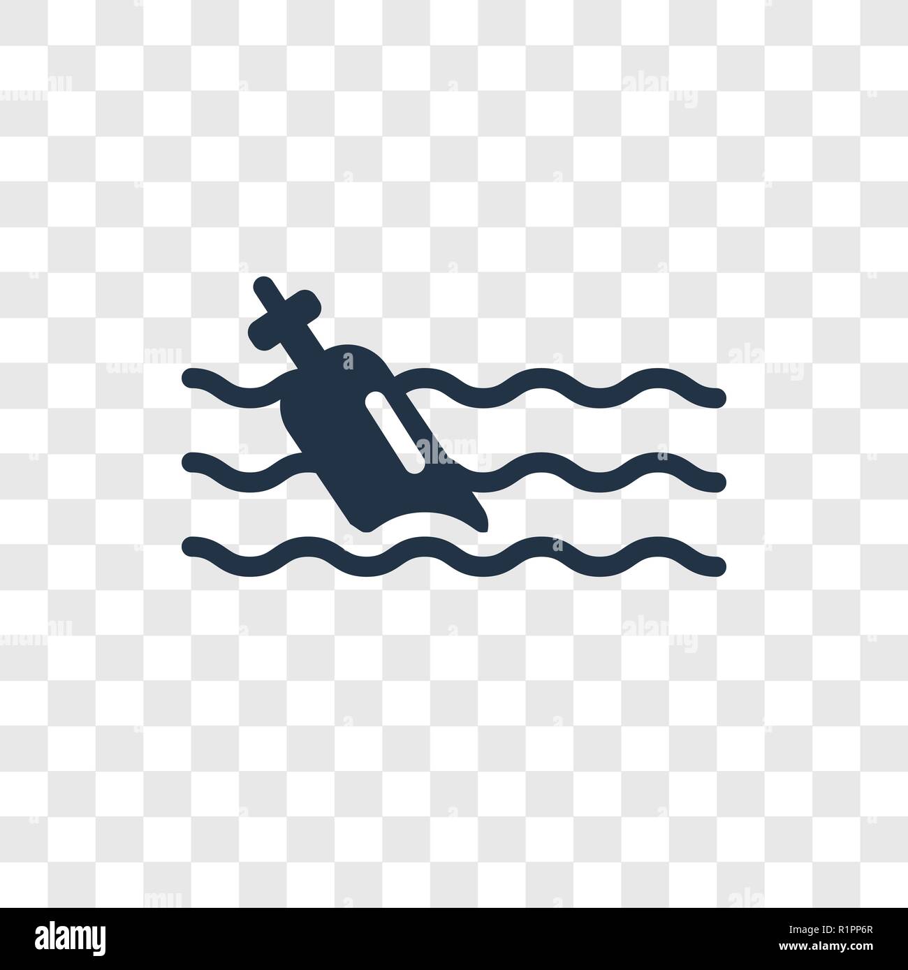 Message in a bottle vector icon isolated on transparent background ...