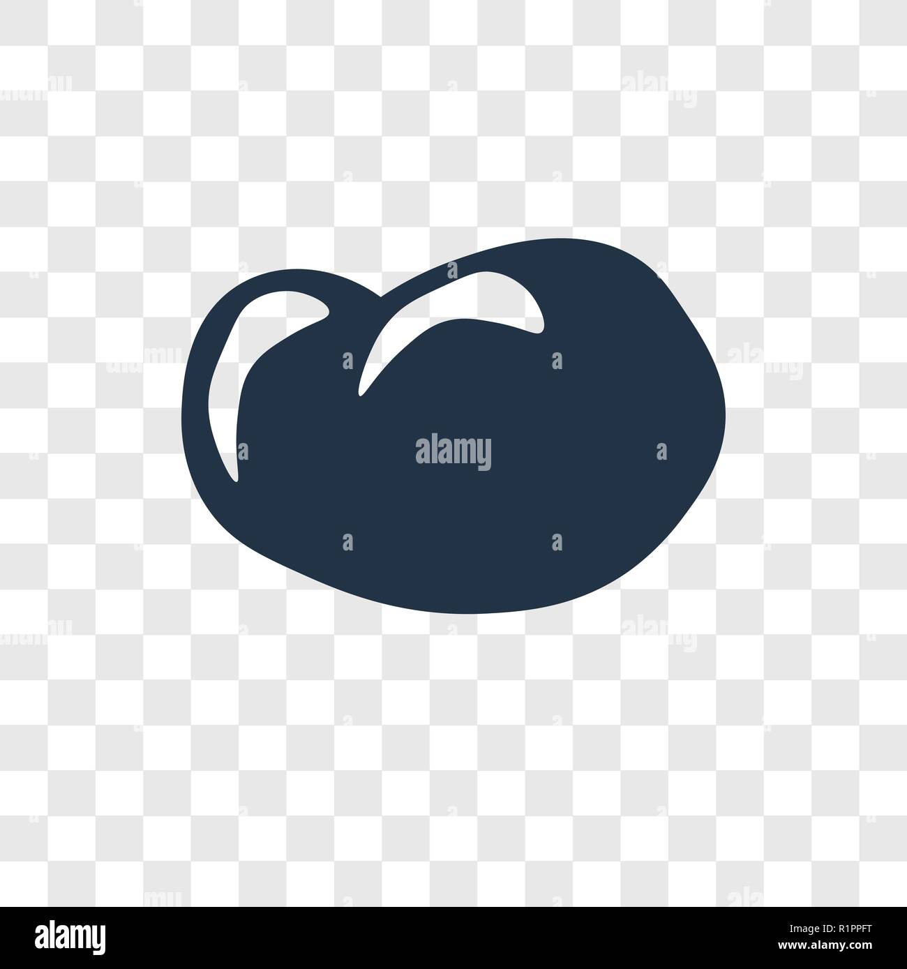 Potatoes vector icon isolated on transparent background, Potatoes transparency logo concept Stock Vector