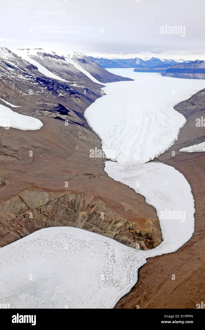 Taylor Valley, McMurdo Dry Valleys, Antarctica Stock Photo