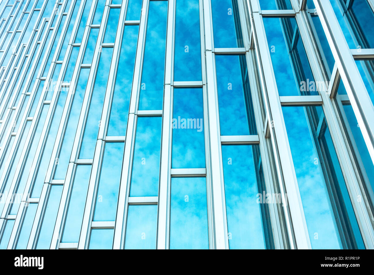 Skyscrapers from a low angle view in modern city of taiwan Stock Photo ...