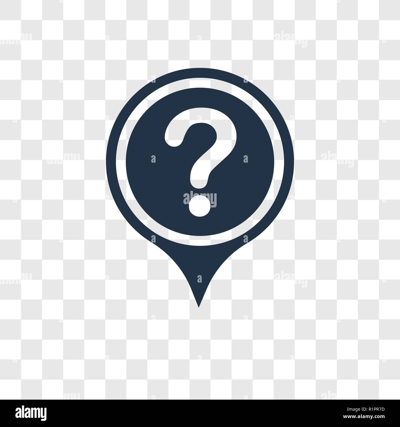 Question Message vector icon isolated on transparent background, Question  Message transparency logo concept Stock Vector Image & Art - Alamy