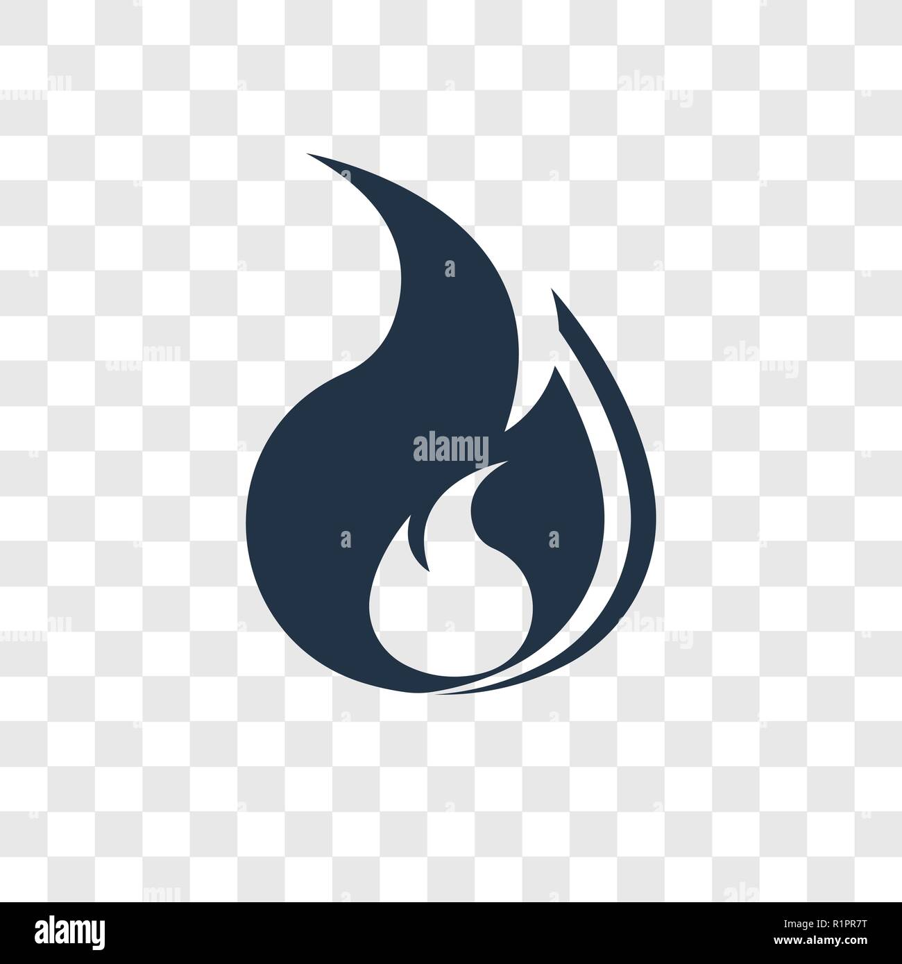 Round Flame Vector Icon Isolated On Transparent Background Round Flame Transparency Logo Concept Stock Vector Image Art Alamy