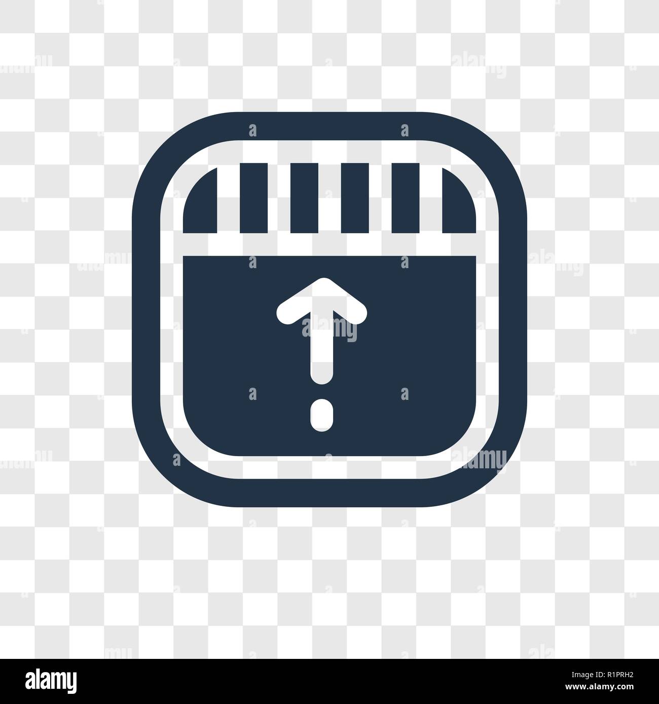 Drag vector icon isolated on transparent background, Drag transparency logo concept Stock Vector