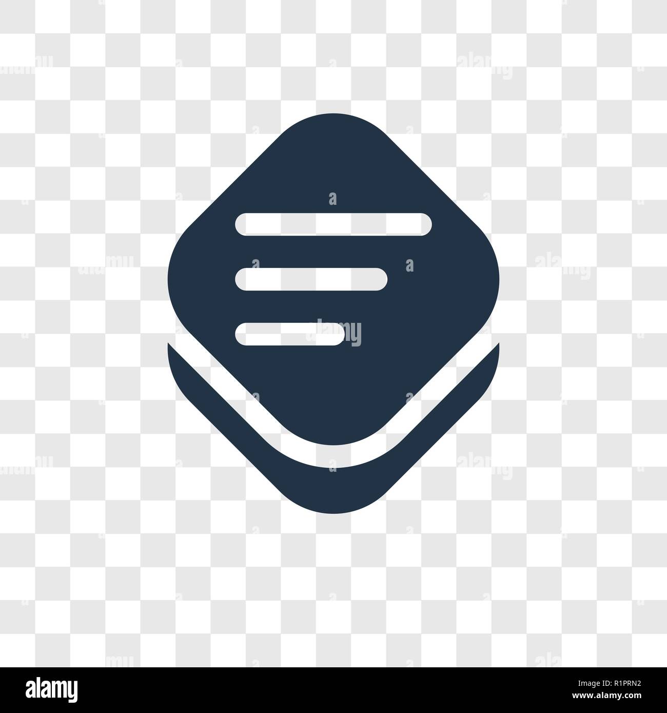 Text vector icon isolated on transparent background, Text transparency ...