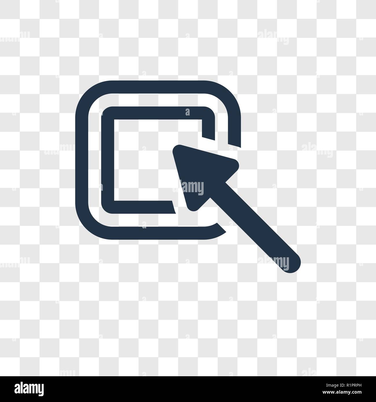 Drag vector icon isolated on transparent background, Drag transparency ...