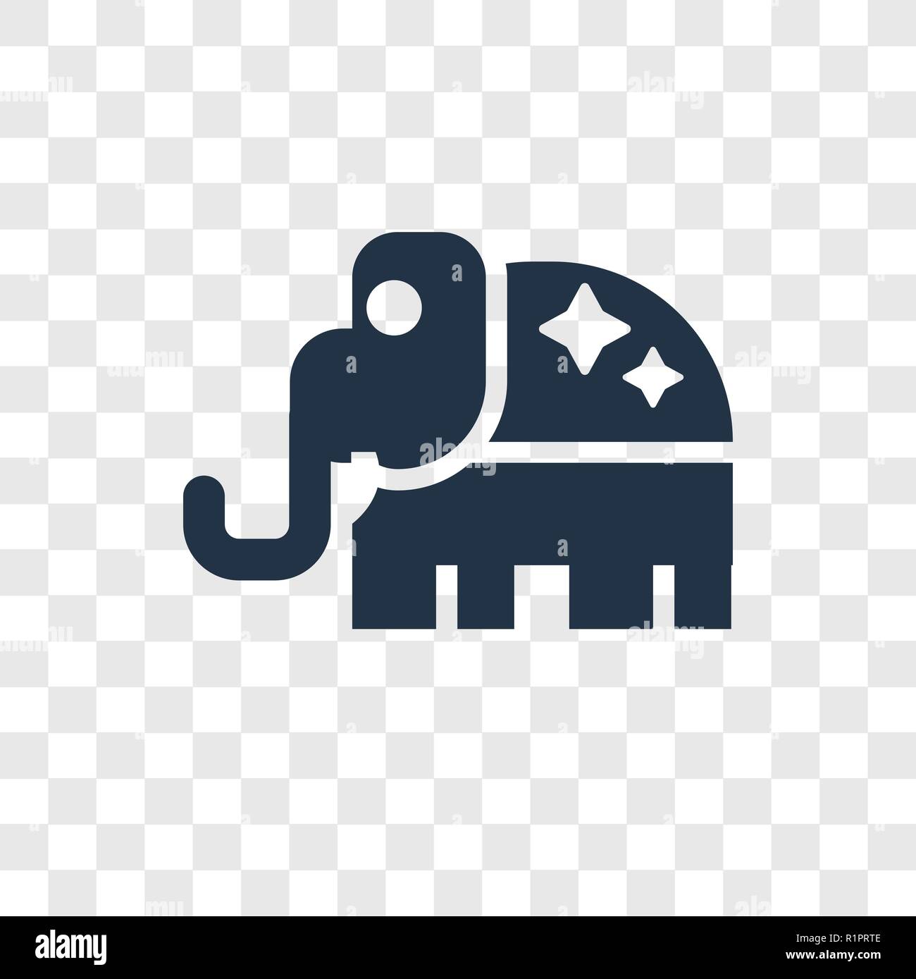 Republican vector icon isolated on transparent background, Republican transparency logo concept Stock Vector