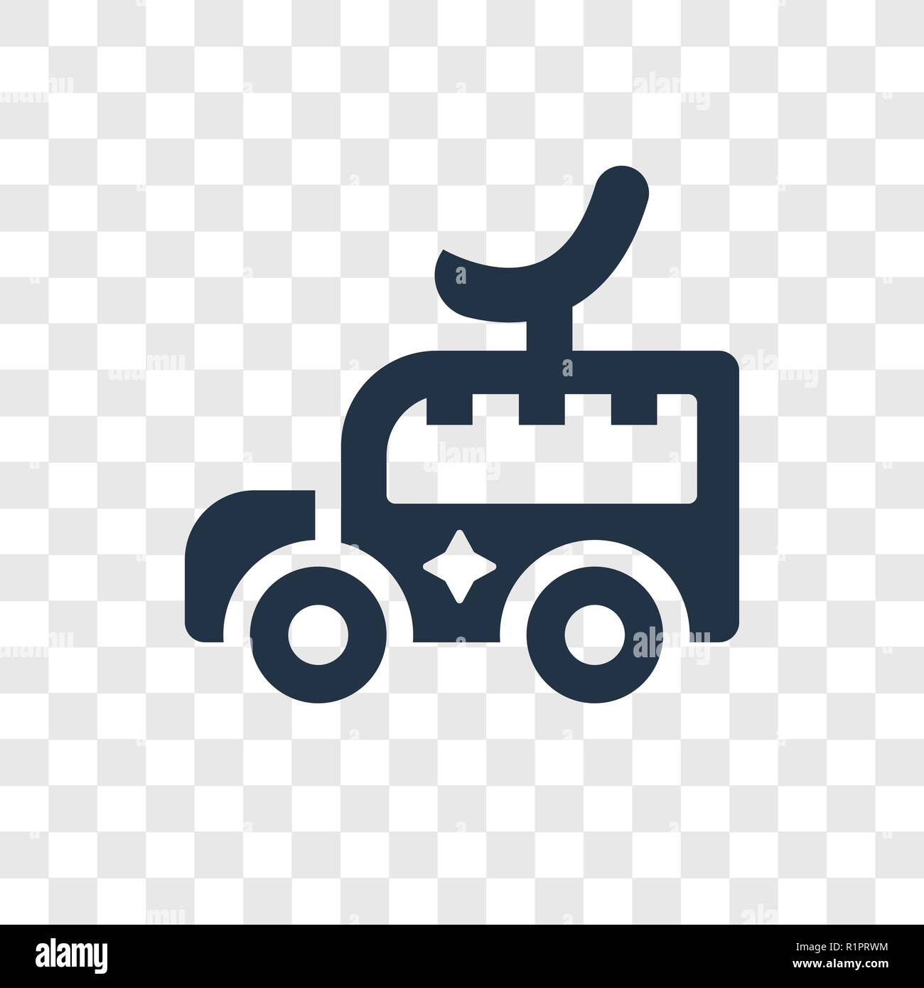 Food Truck Vector Icon Isolated On Transparent Background