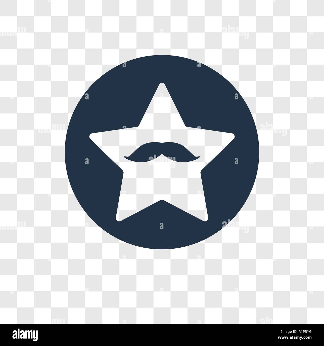 Walk of fame vector icon isolated on transparent background, Walk of ...