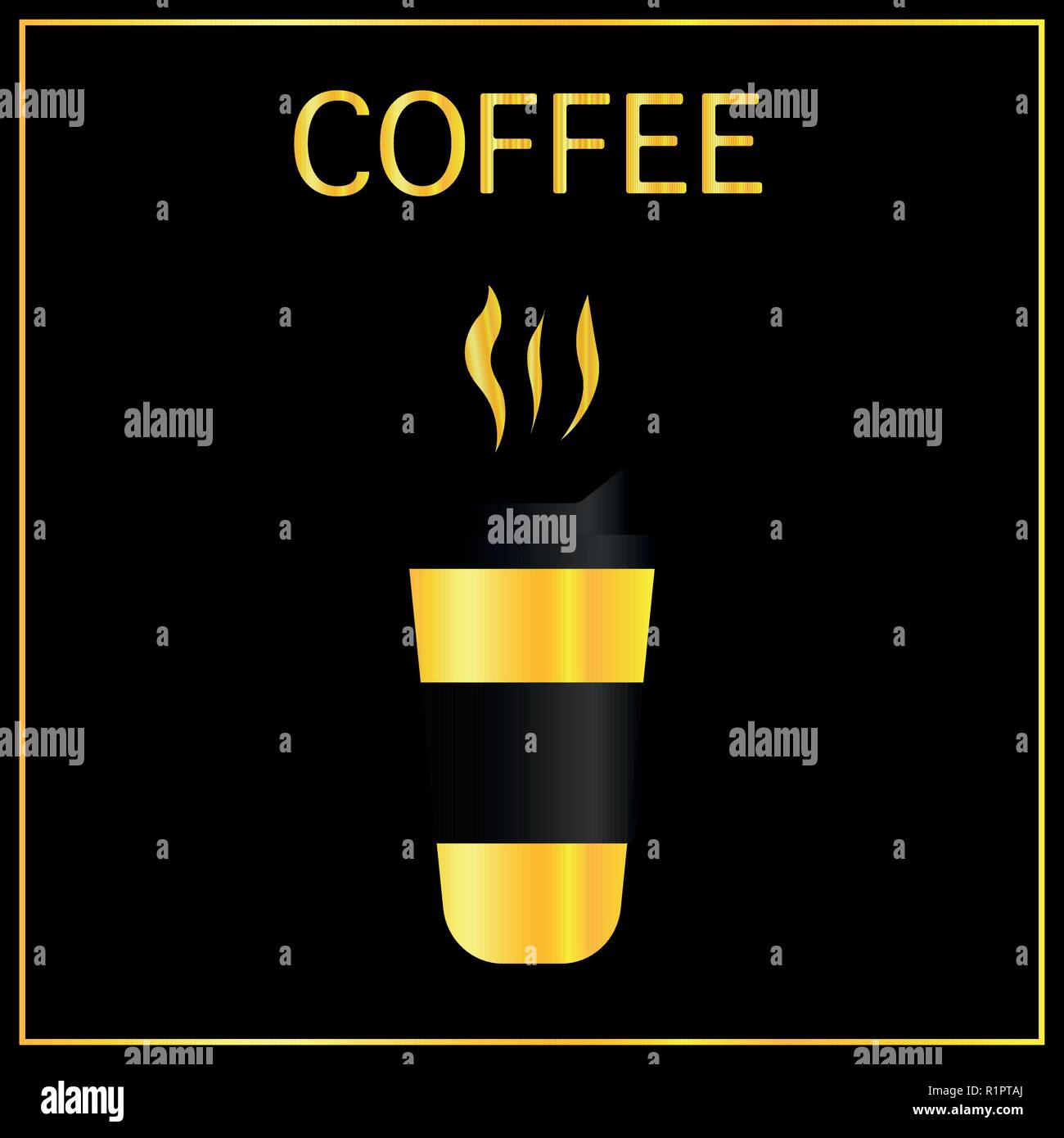 Download Paper Coffee Cup Mock Up On Black Reflective Background Vector Realistic Illustration Of Coffee Golden Cup With Black Cap Package Mockup Design For Branding Stock Vector Image Art Alamy
