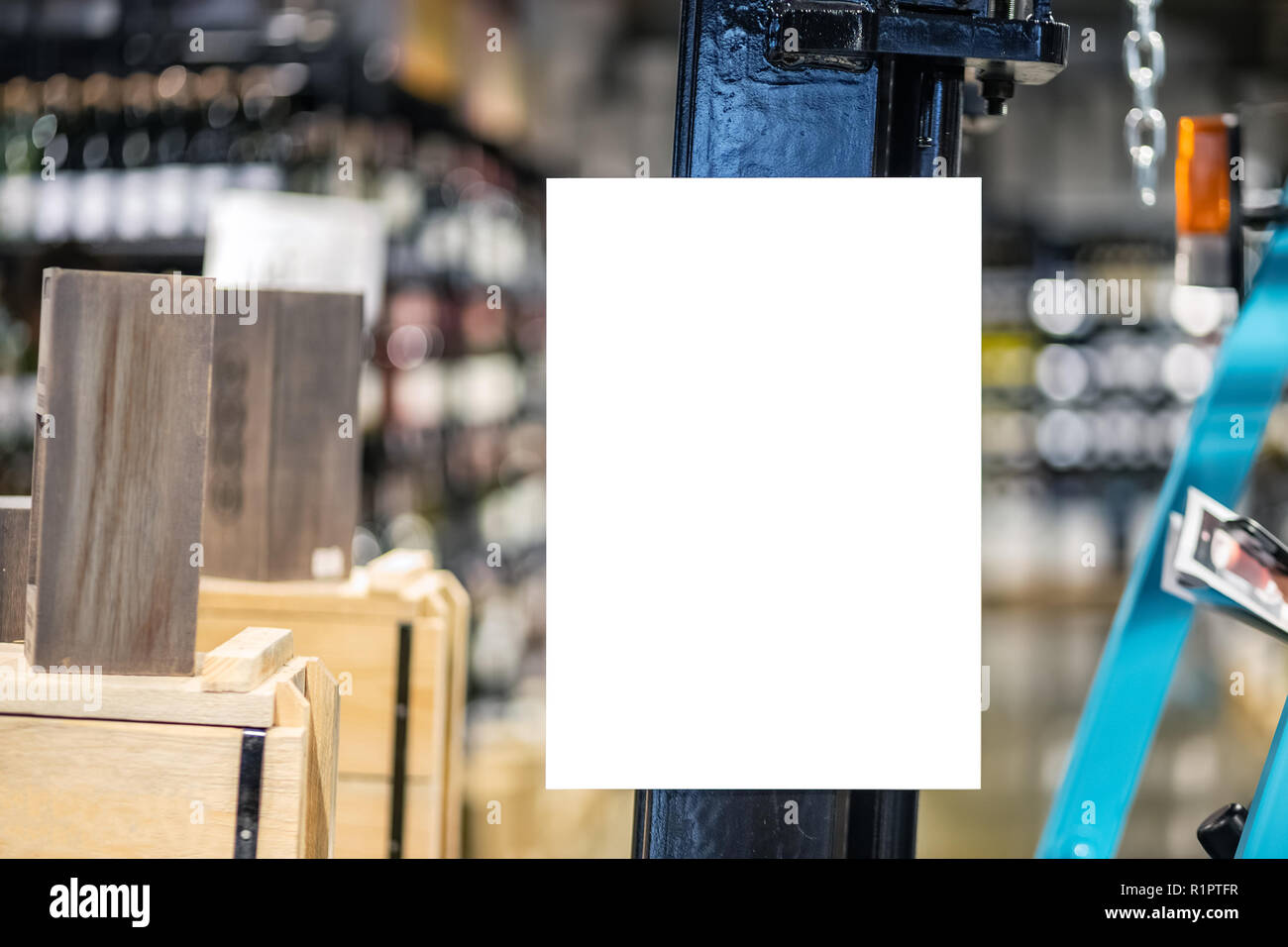 Download Store Poster Blank High Resolution Stock Photography And Images Alamy