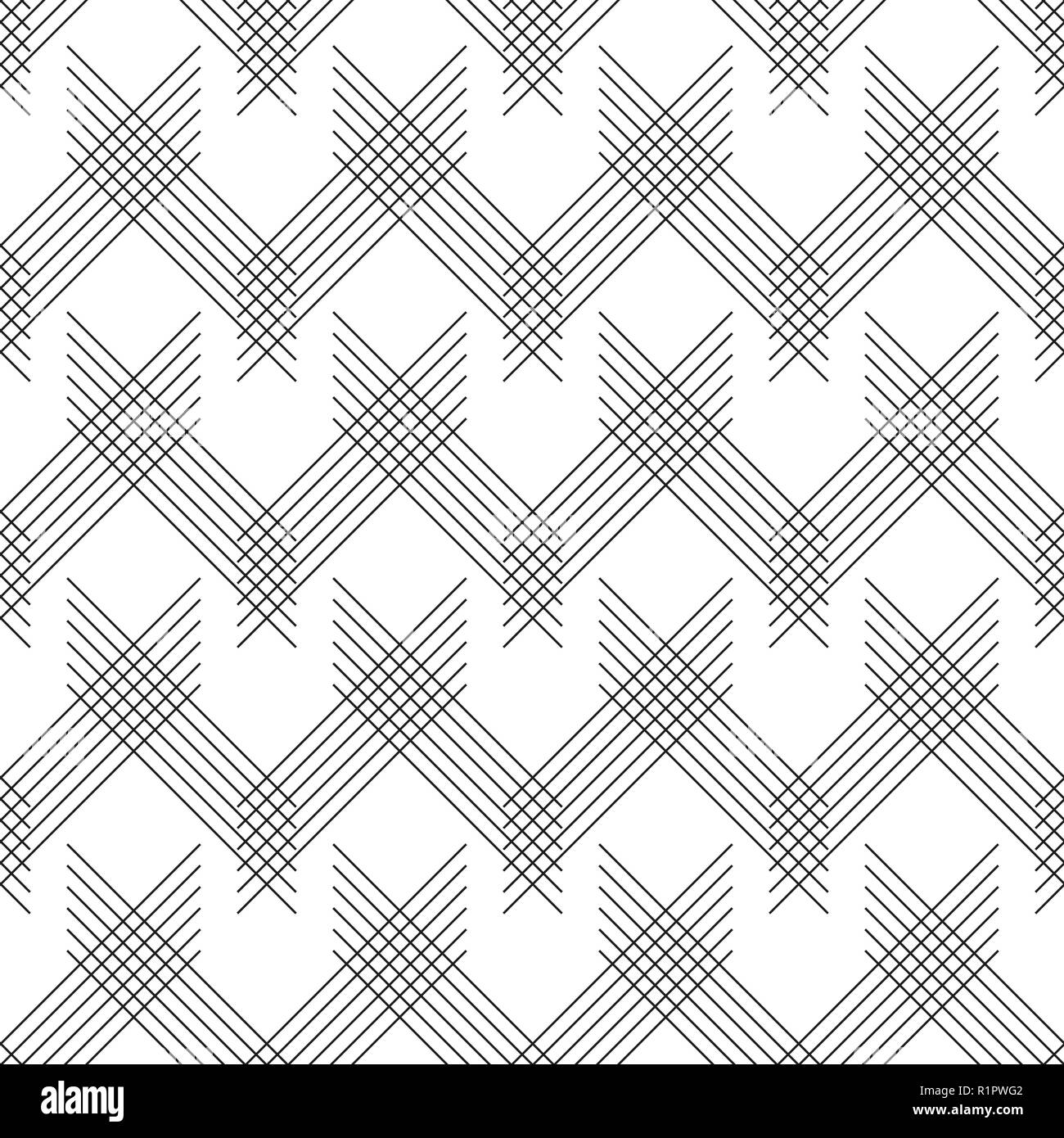 Seamless linear pattern with thin poly lines and polygons. Abstract