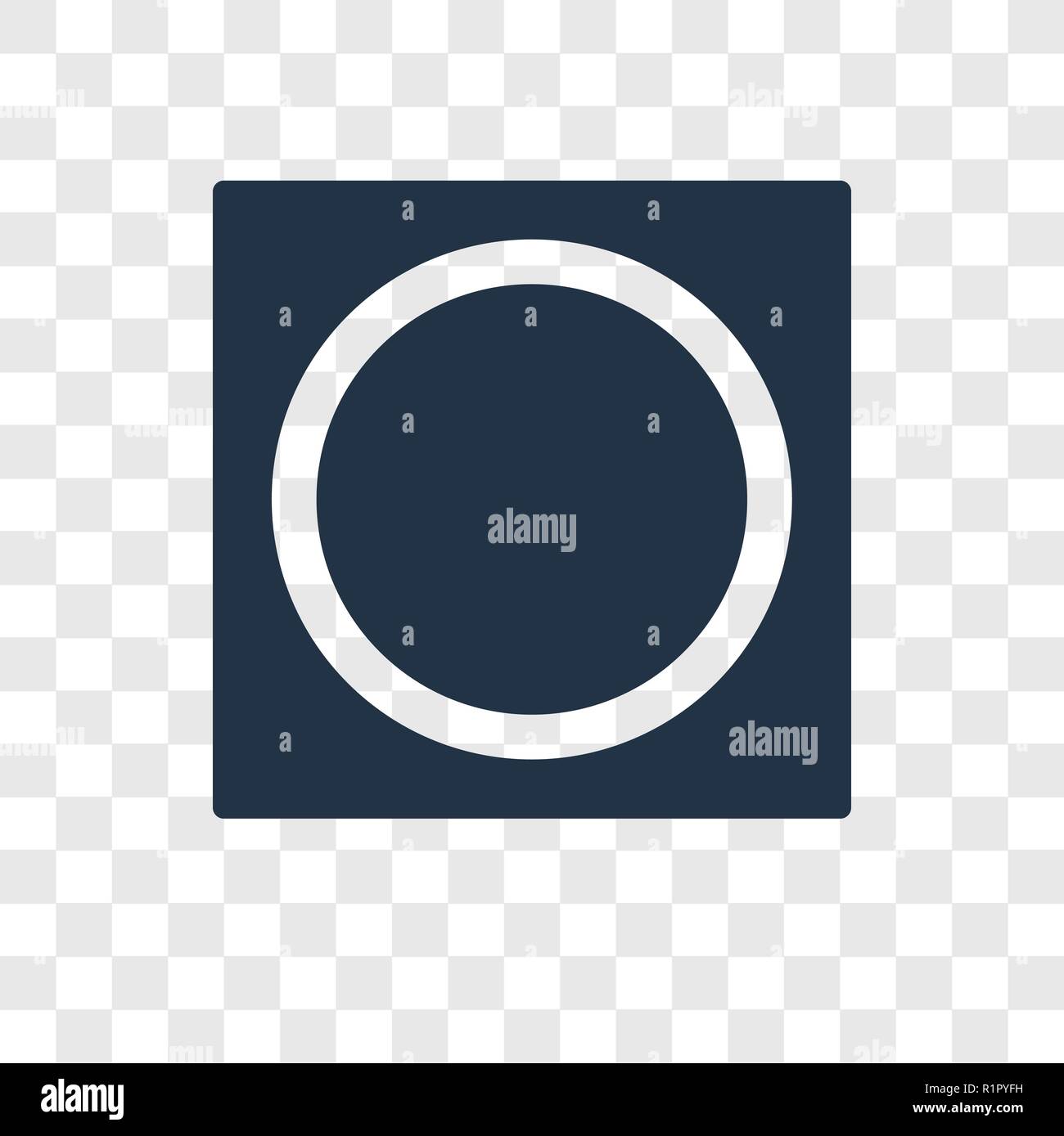 Oval vector icon isolated on transparent background, Oval transparency ...