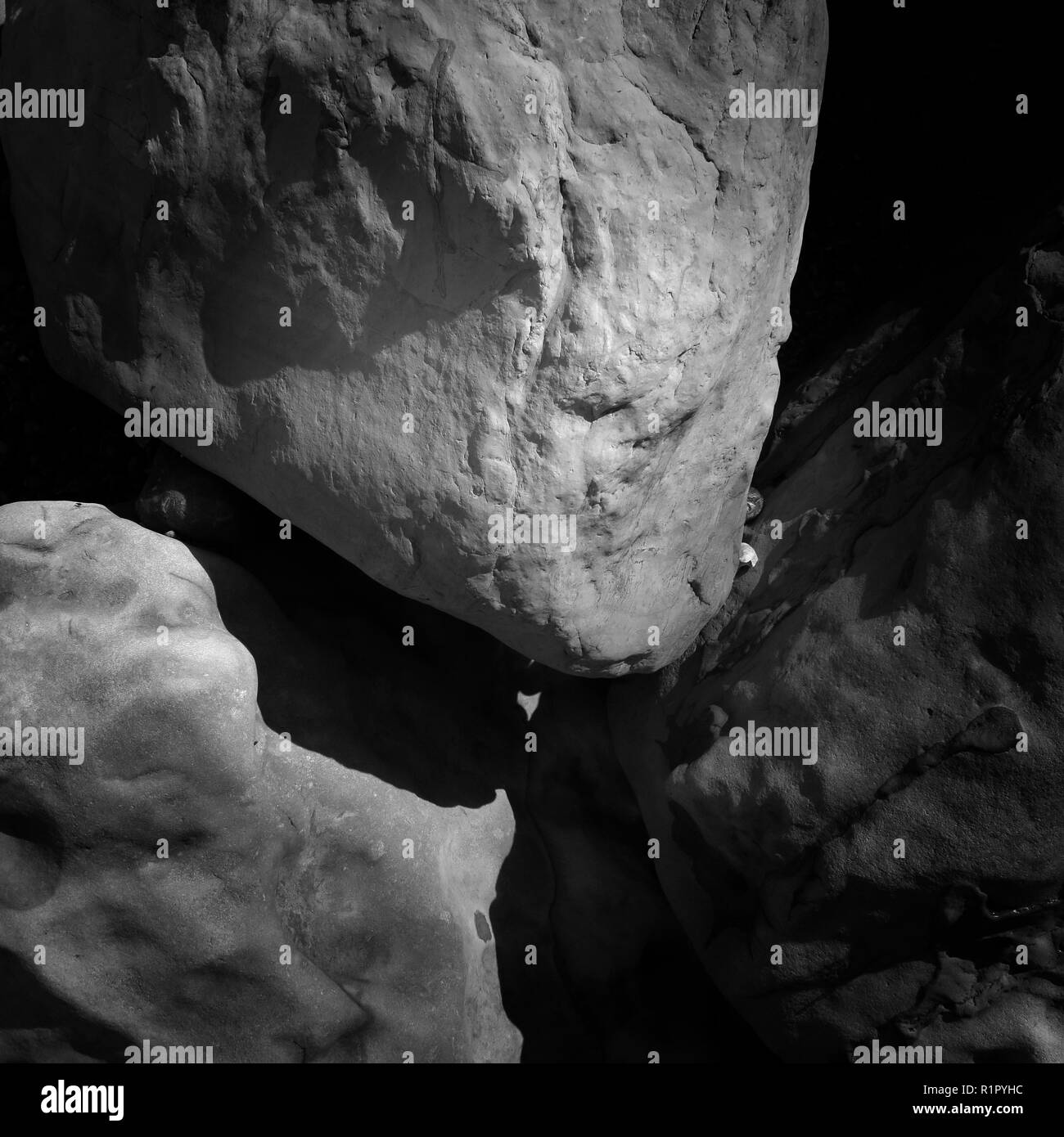 Weathering of rocks Black and White Stock Photos & Images - Alamy