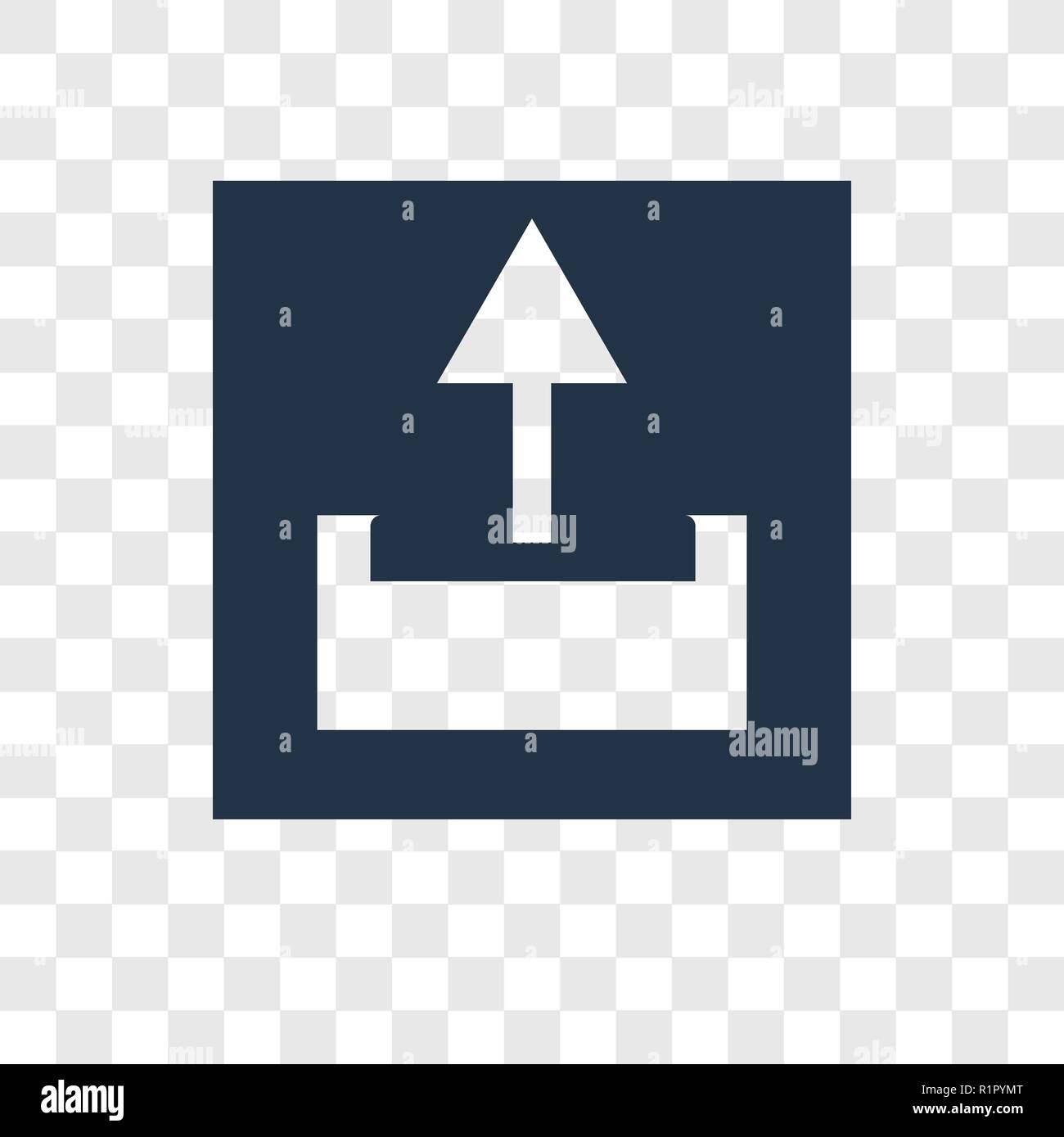 Sent vector icon isolated on transparent background, Sent transparency ...