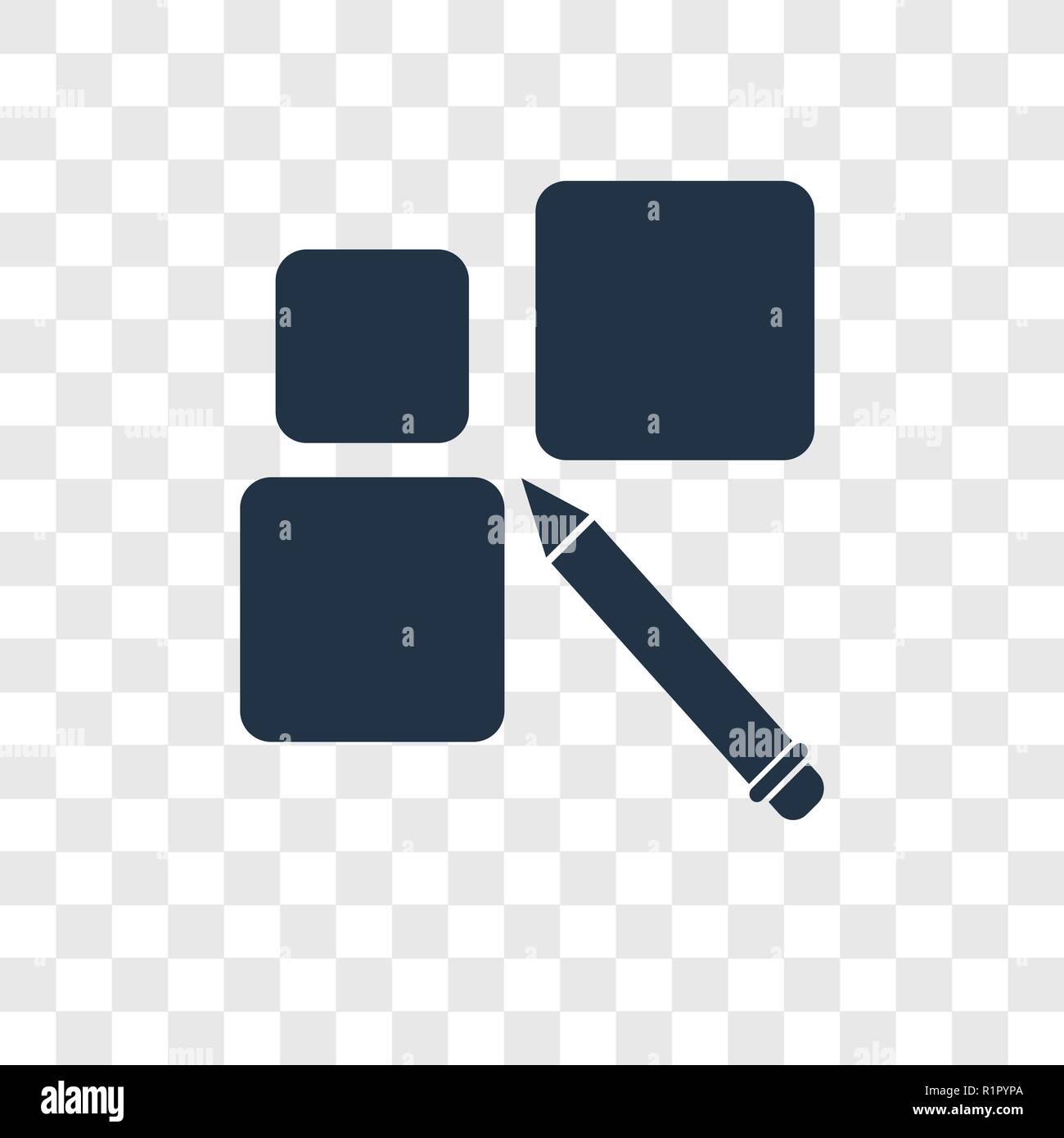 Array vector icon isolated on transparent background, Array ...