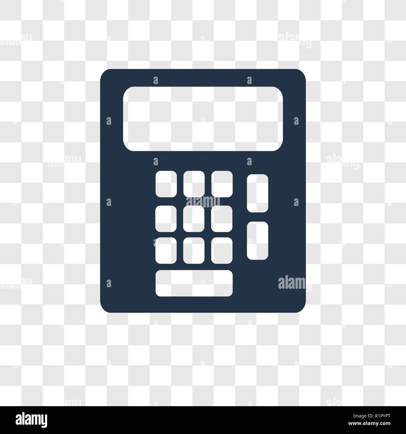 Calculator vector icon isolated on transparent background, Calculator  transparency logo concept Stock Vector Image & Art - Alamy