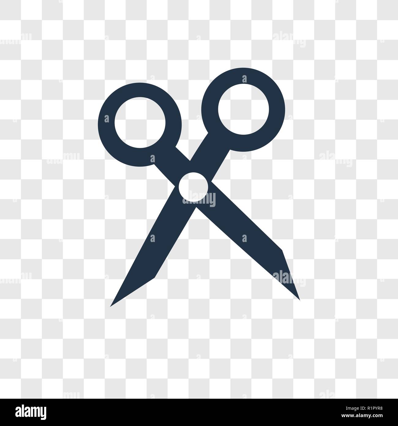 Trim vector icon isolated on transparent background, Trim transparency