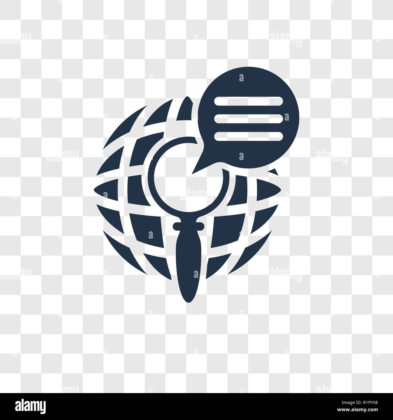 Worldwide vector icon isolated on transparent background, Worldwide ...