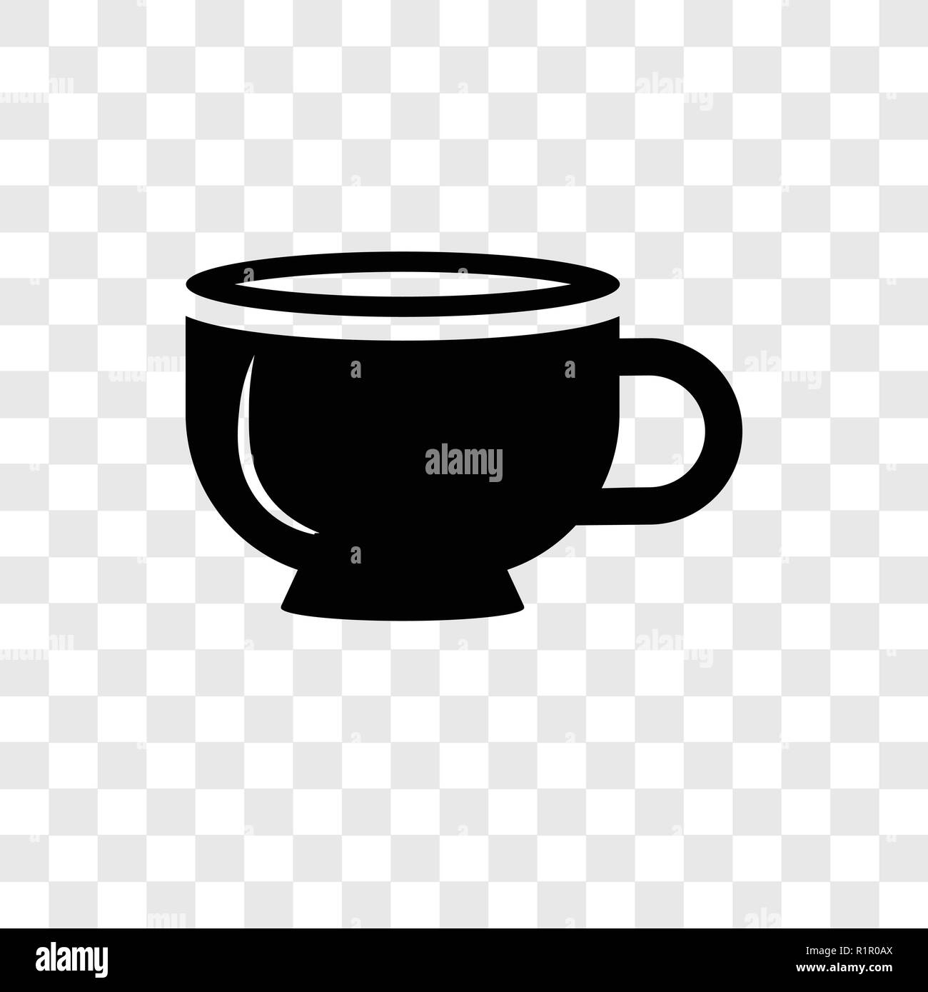 Coffee cup isolated on a transparent background Vector Image