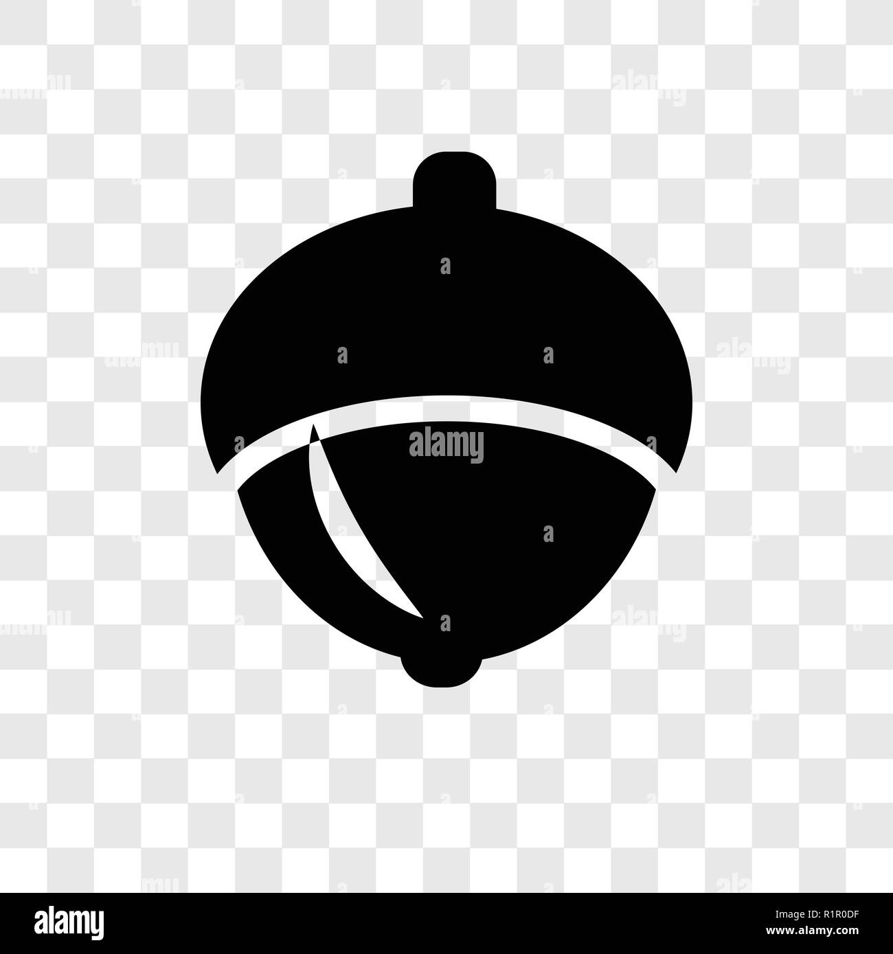Acorn vector icon isolated on transparent background, Acorn ...