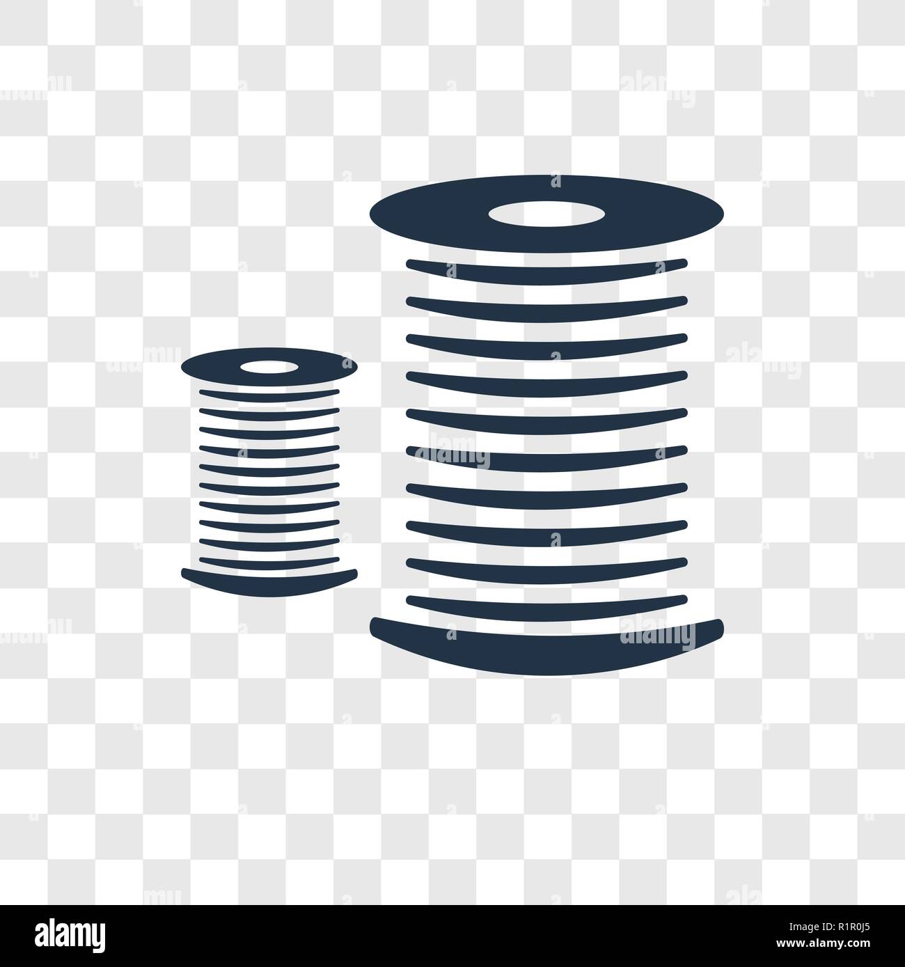 Thread vector icon isolated on transparent background, Thread ...