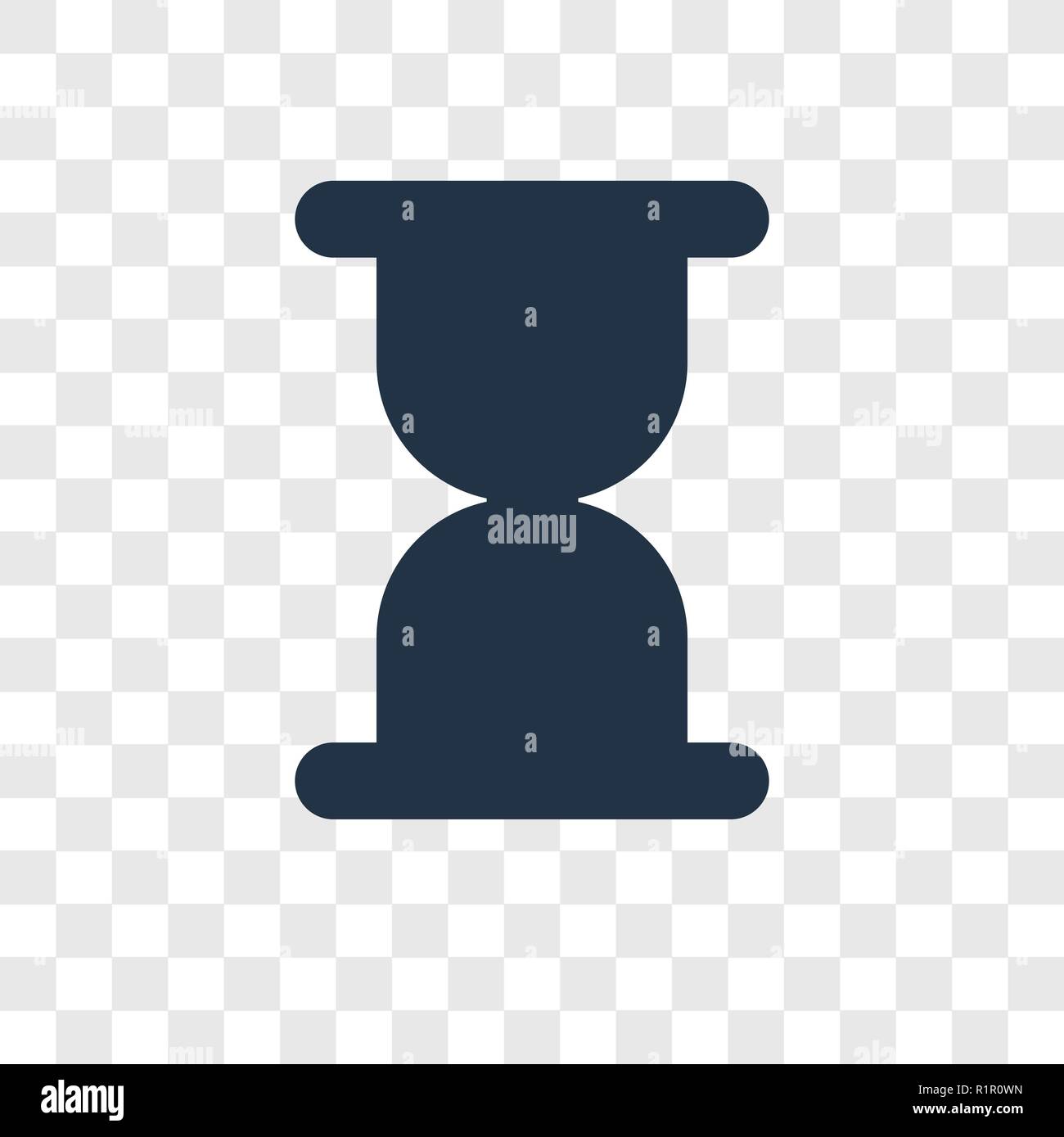 Hourglass vector icon isolated on transparent background, Hourglass ...