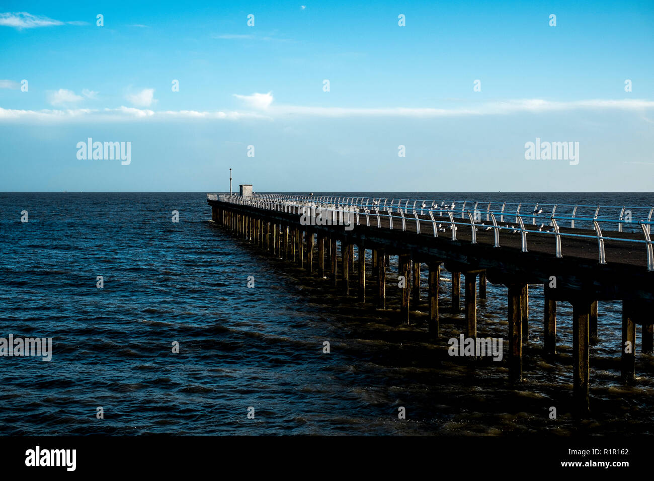 A view of Felixstowe pier in Felixstowe, Suffolk Stock Photo