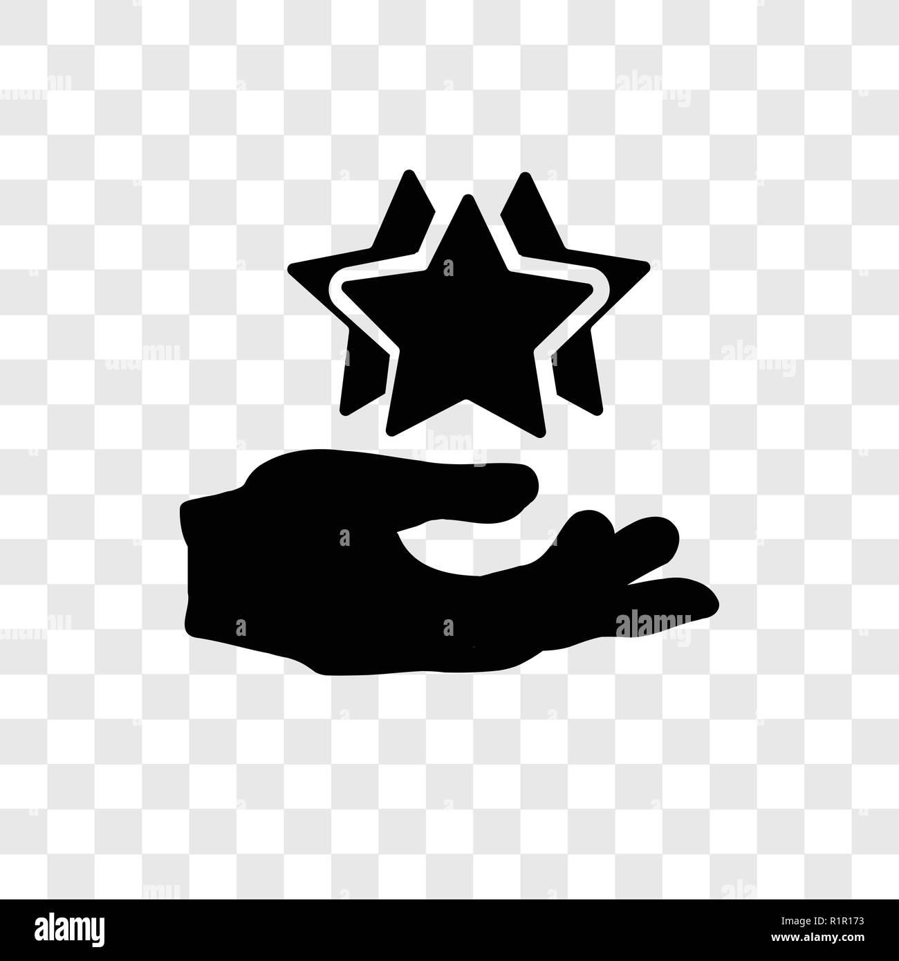 Rating vector icon isolated on transparent background, Rating