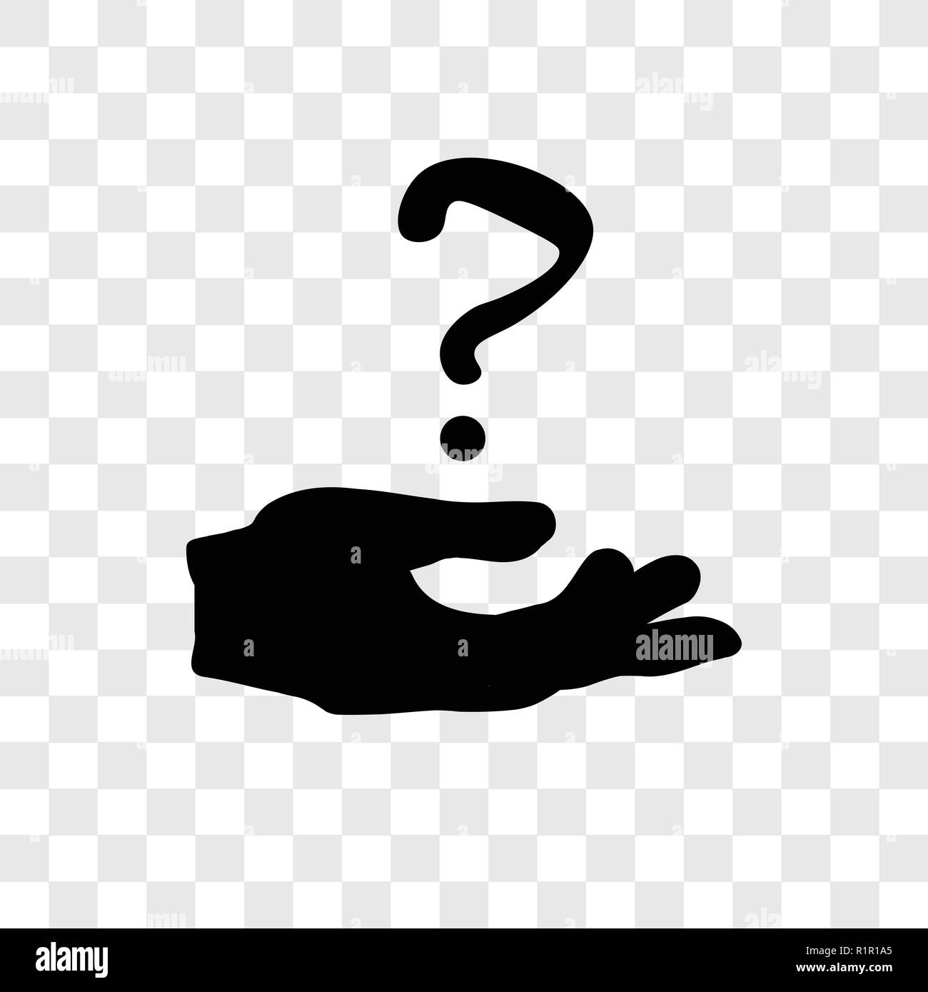 Question vector icon isolated on transparent background, Question  transparency logo concept Stock Vector Image & Art - Alamy