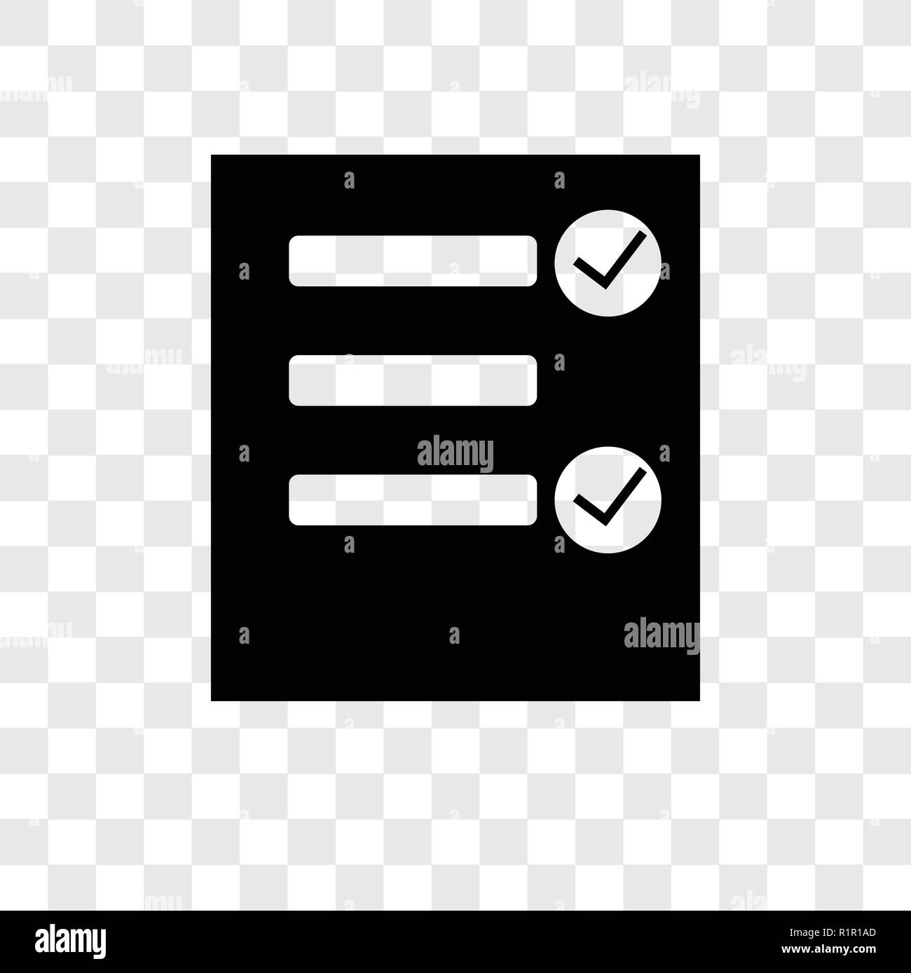 Test vector icon isolated on transparent background, Test transparency ...