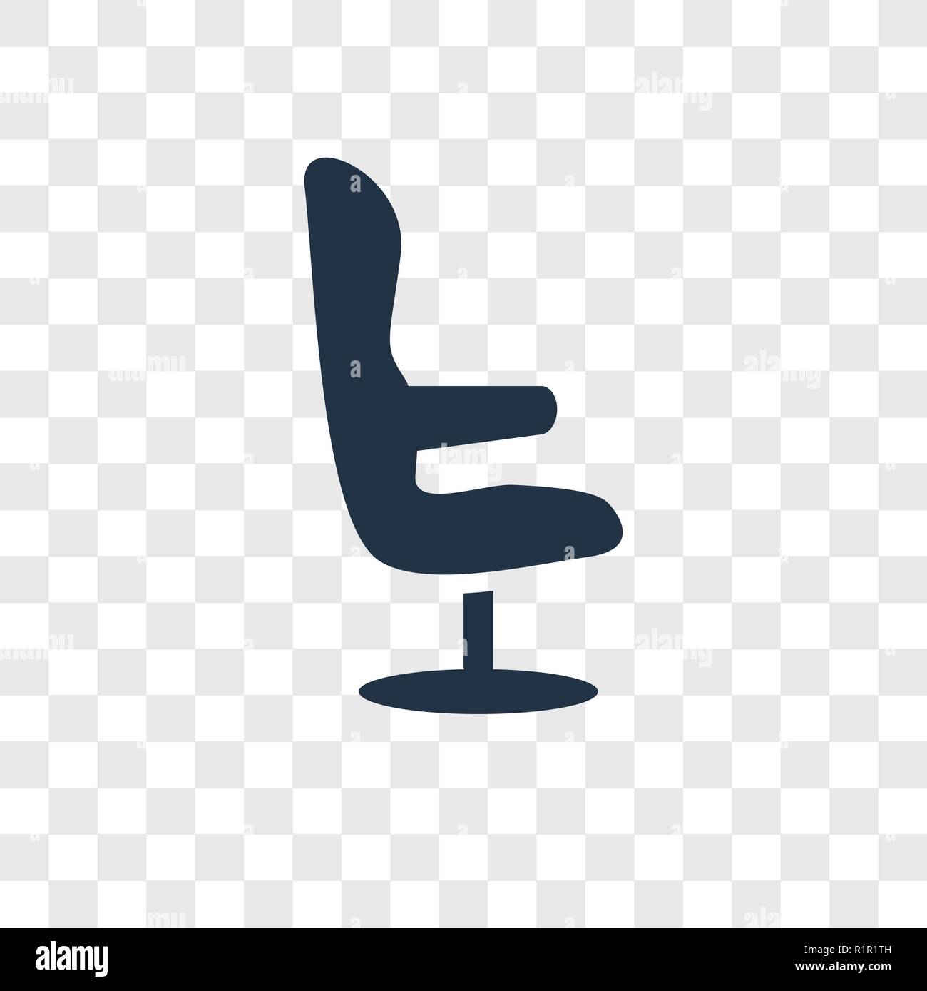 Desk Chair Vector Icon Isolated On Transparent Background Desk Chair Transparency Logo Concept Stock Vector Image Art Alamy
