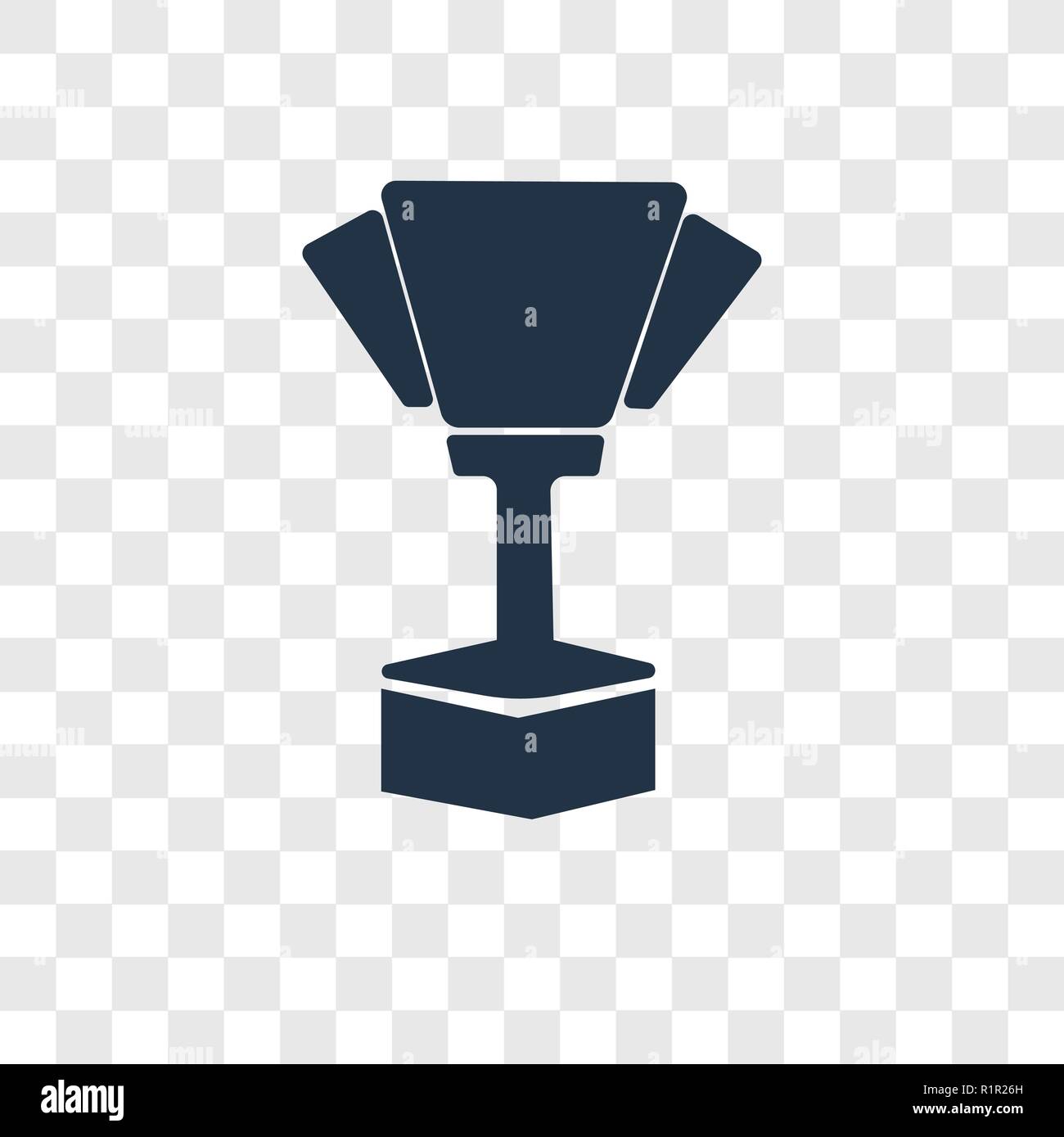 Trophy Vector Icon Isolated On Transparent Background Trophy Transparency Logo Concept Stock Vector Image Art Alamy