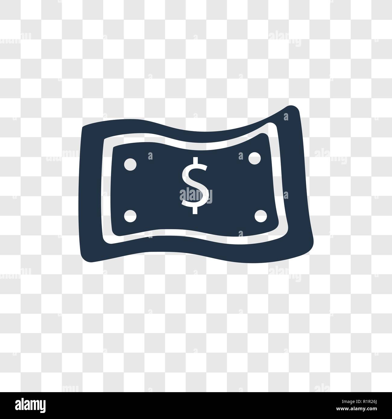 Money vector icon isolated on transparent background, Money ...