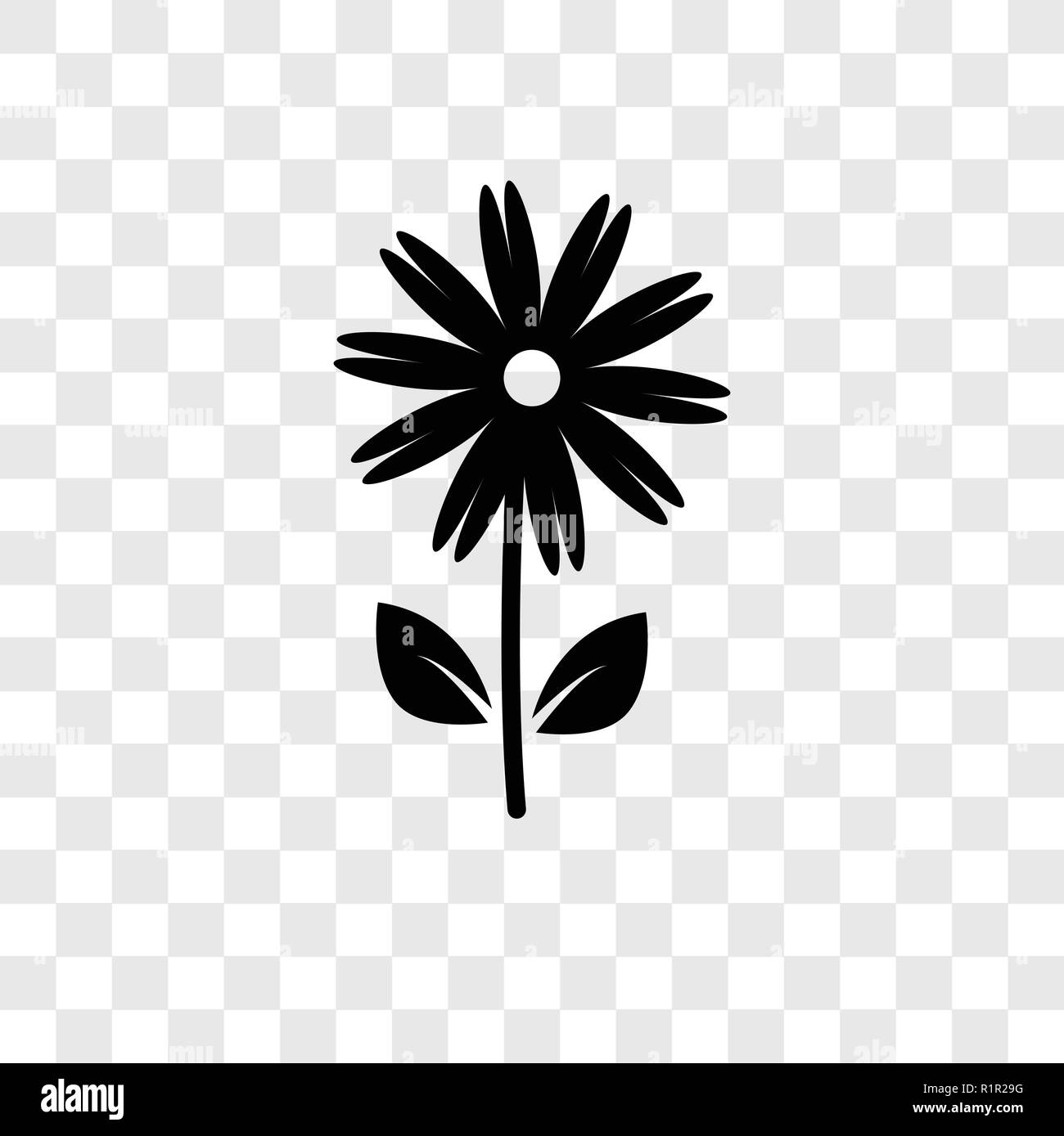 Flower vector icon isolated on transparent background, Flower transparency  logo concept Stock Vector Image & Art - Alamy
