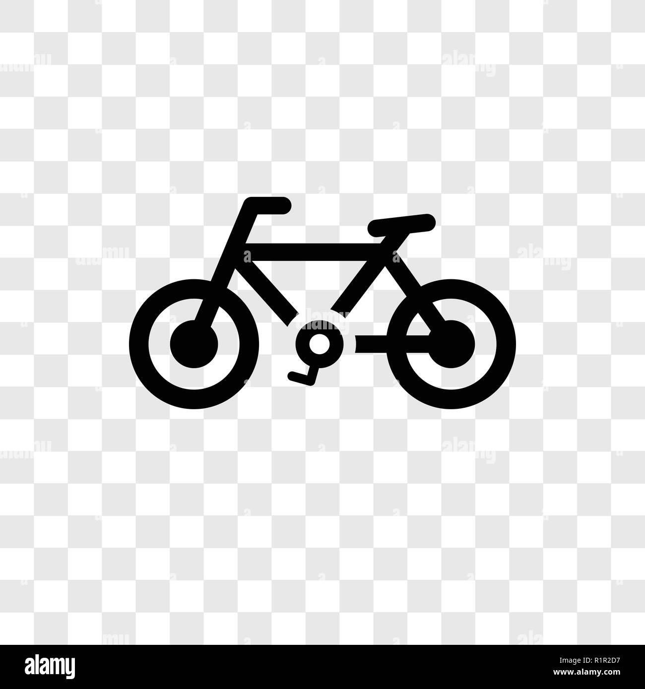 Bicycle vector icon isolated on transparent background, Bicycle ...