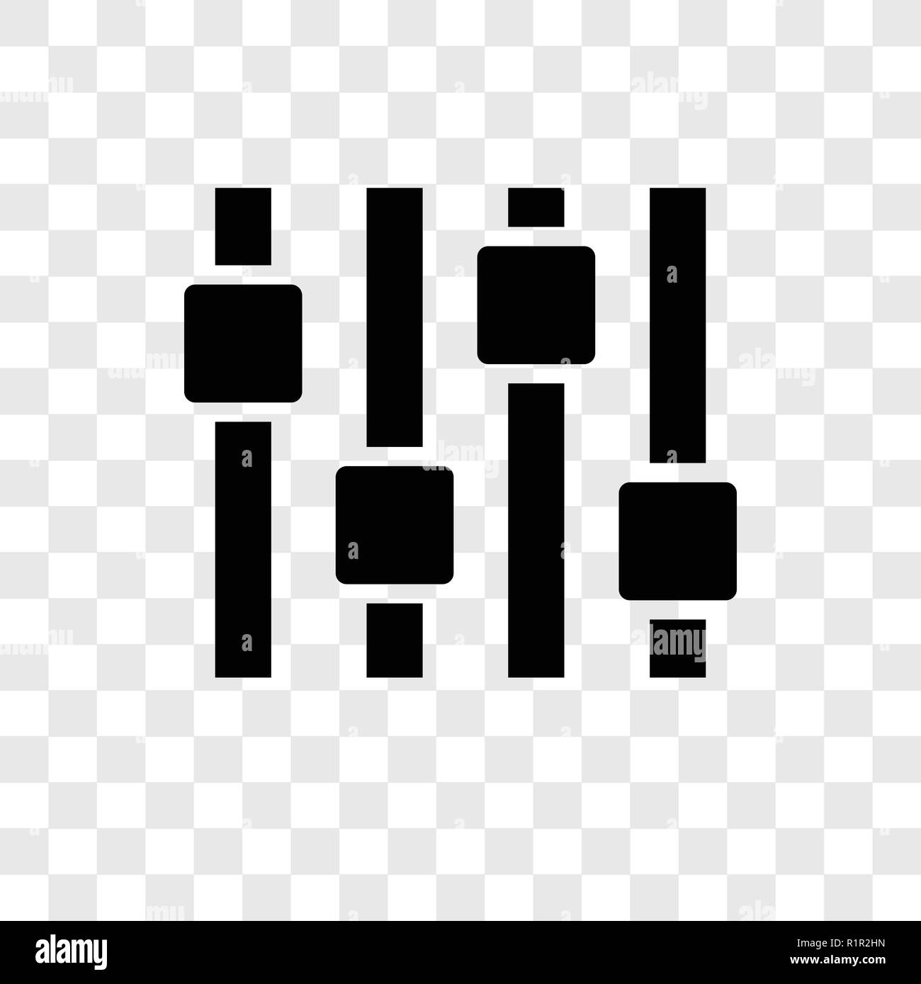 Settings vector icon isolated on transparent background, Settings ...