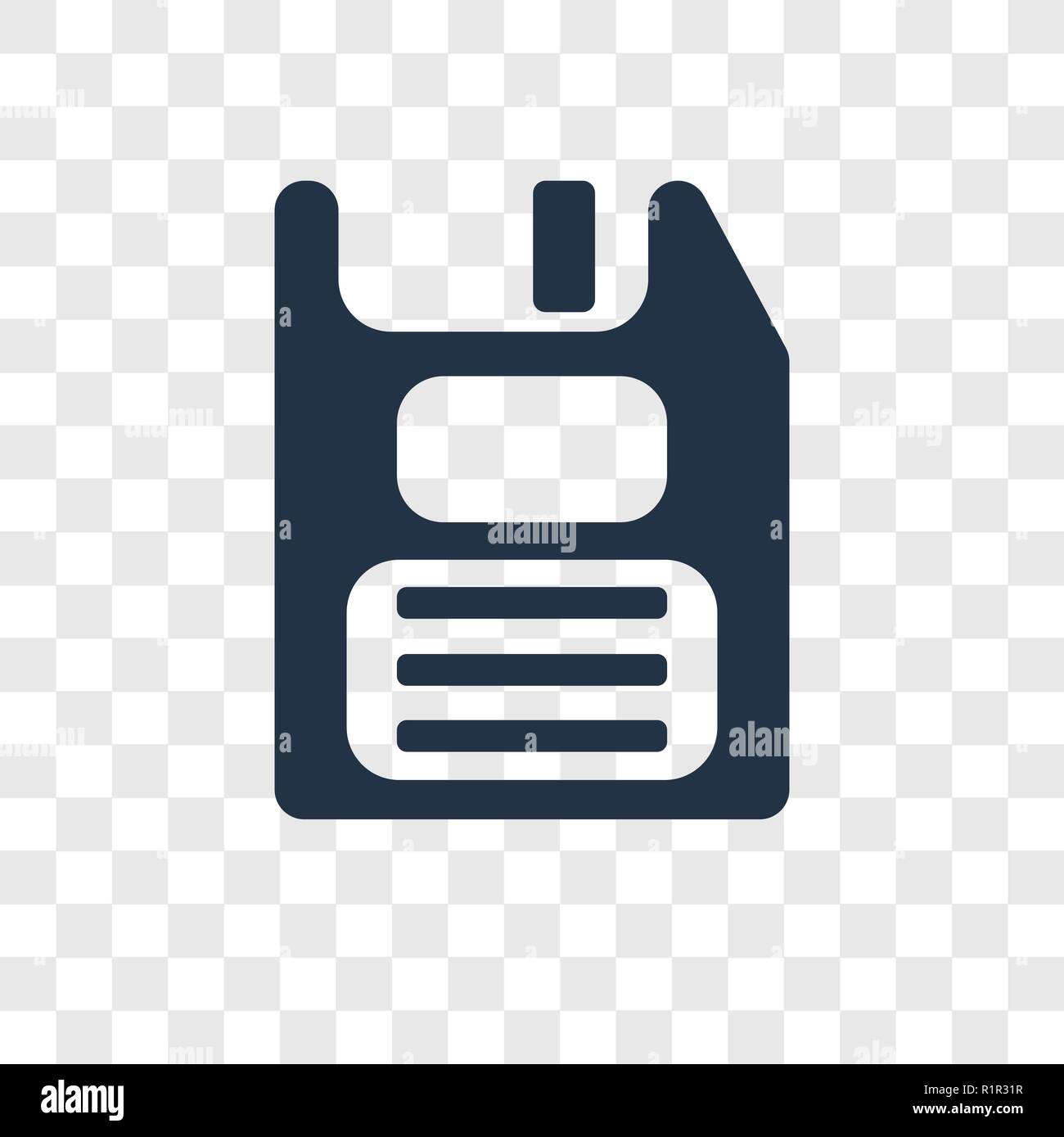 Floppy Disk vector icon isolated on transparent background, Floppy Disk