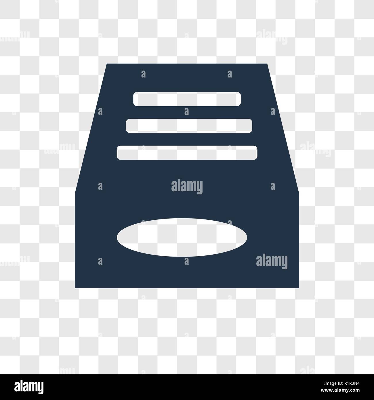 Inbox vector icon isolated on transparent background, Inbox ...