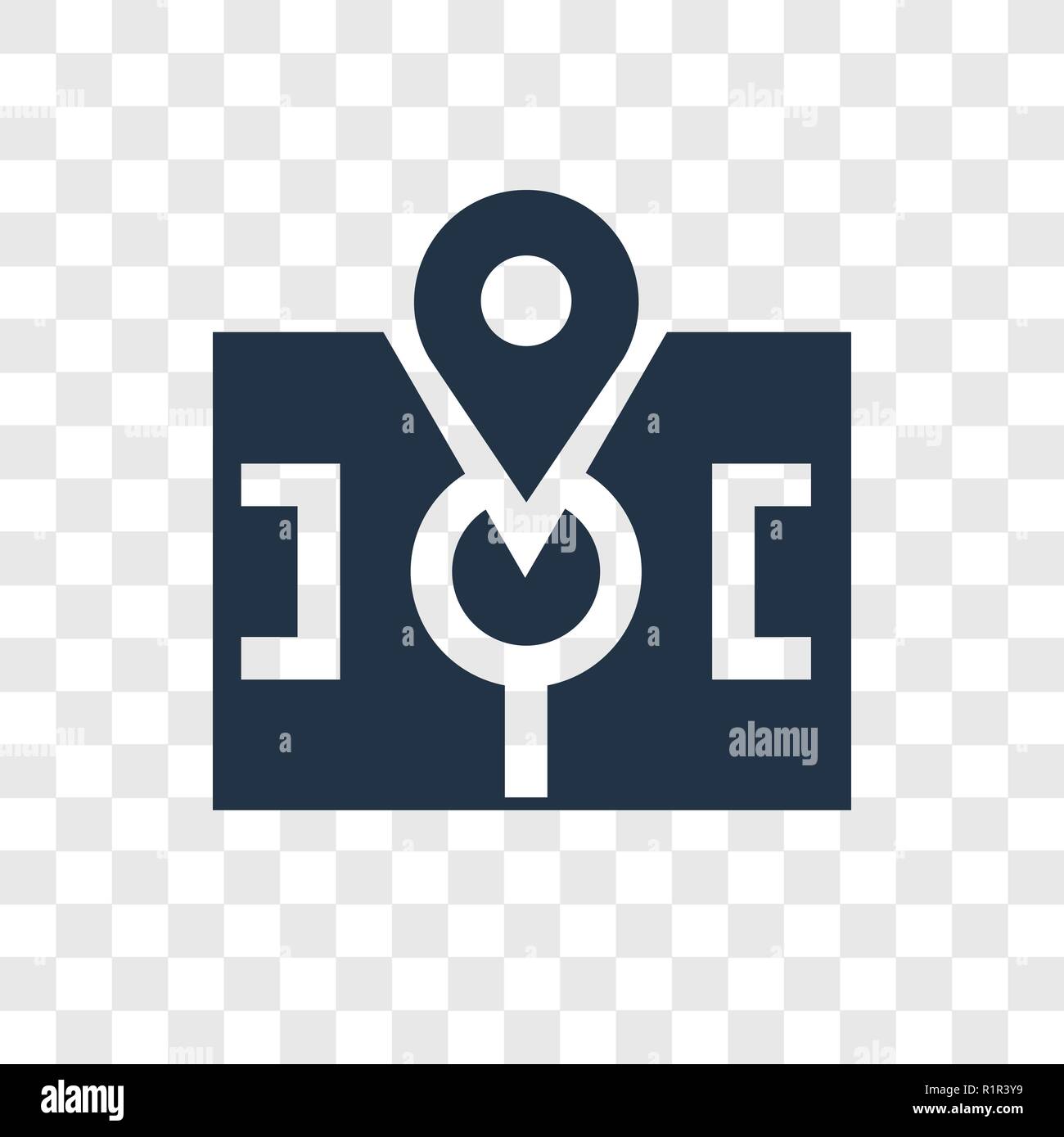 Point vector icon isolated on transparent background, Point ...