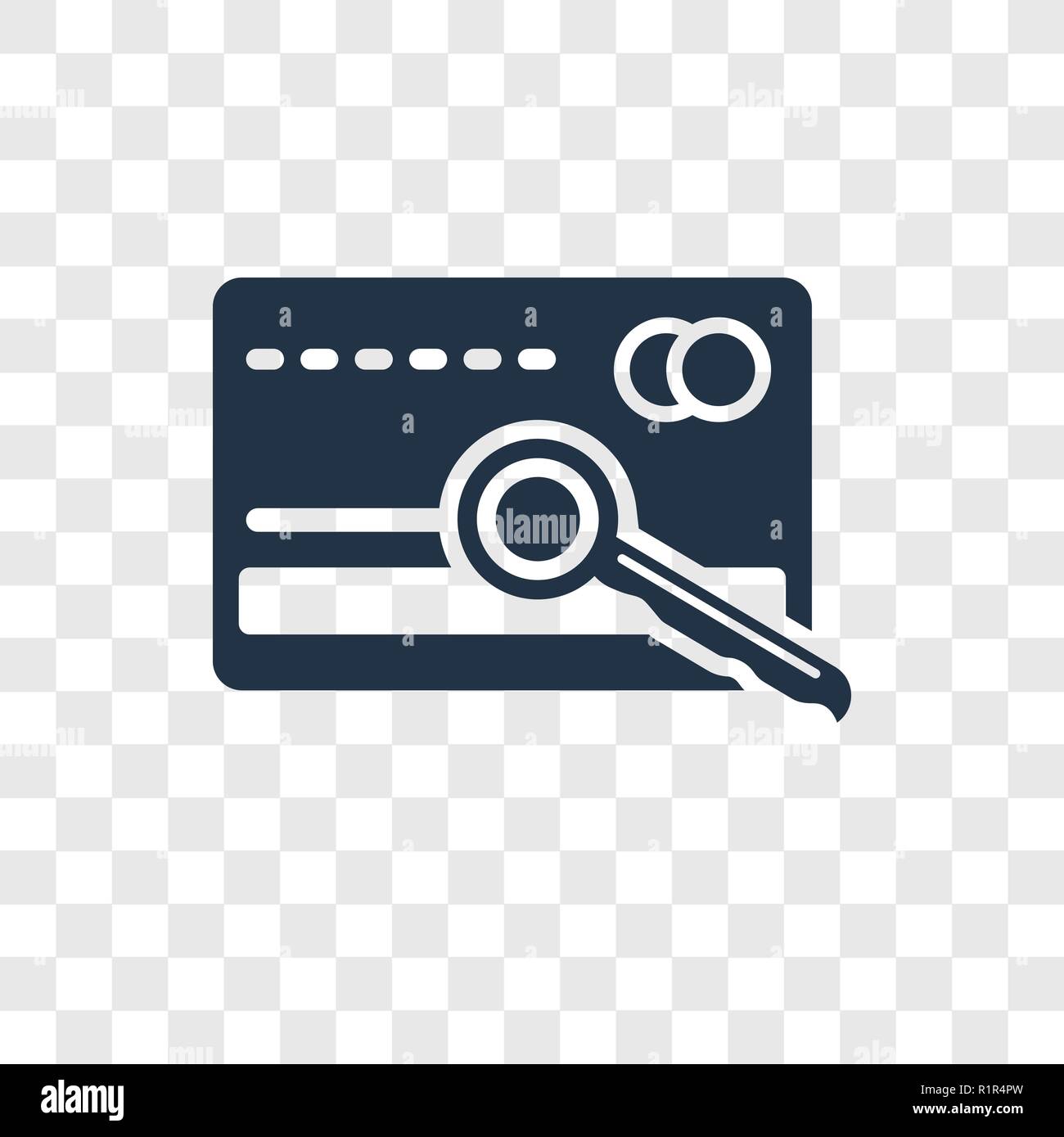 card key vector icon isolated on transparent background