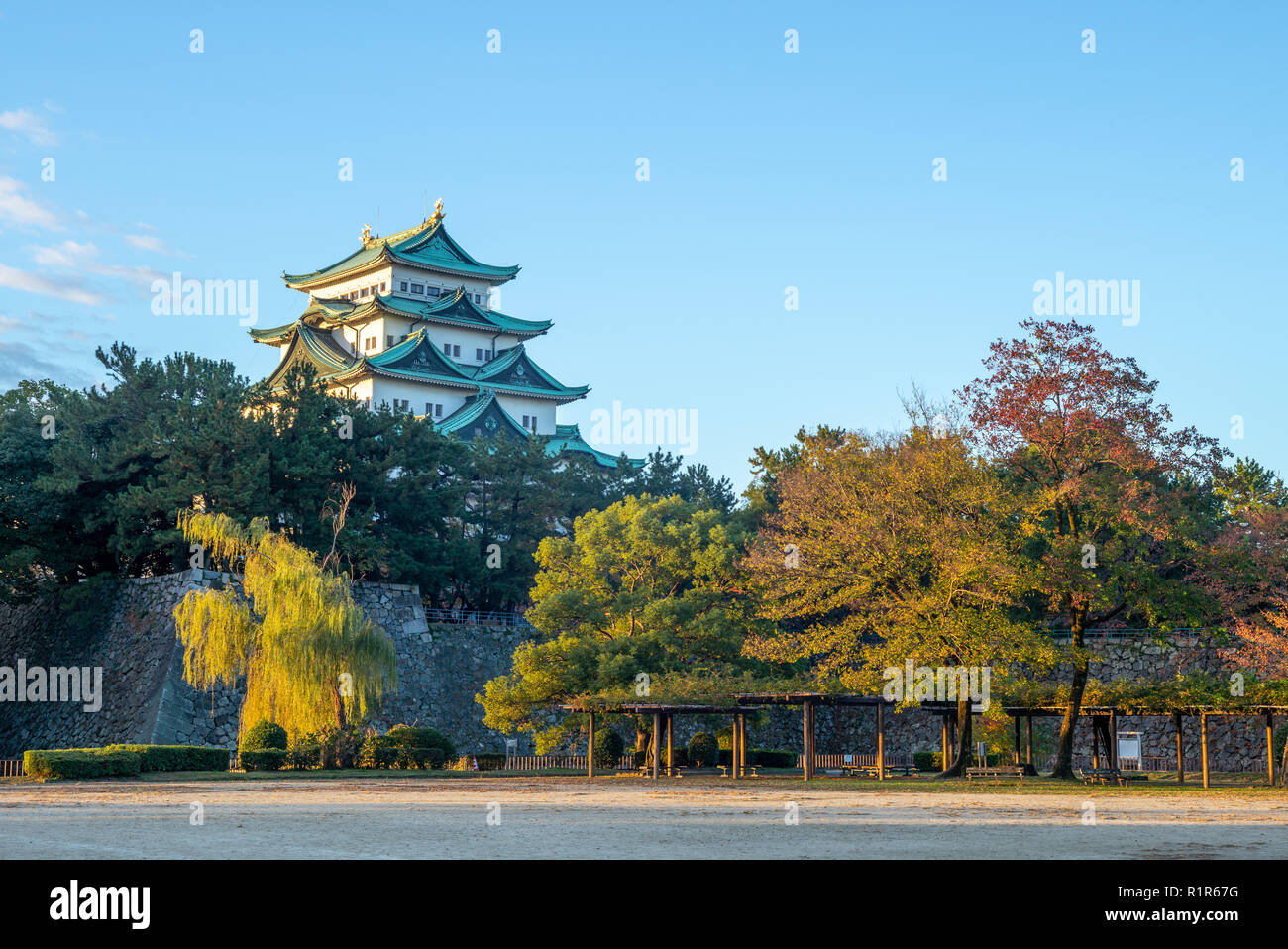 Nagoya Castle,  a Japanese castle in Nagoya, Japan Stock Photo