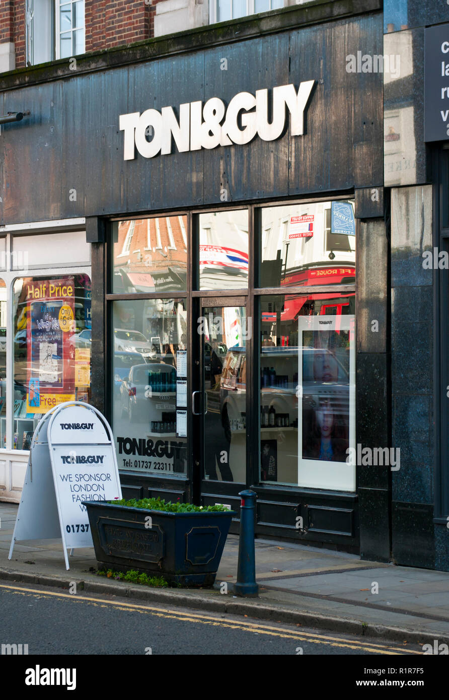 Exterior Of A Toni and Guy Hairdressers Stock Photo