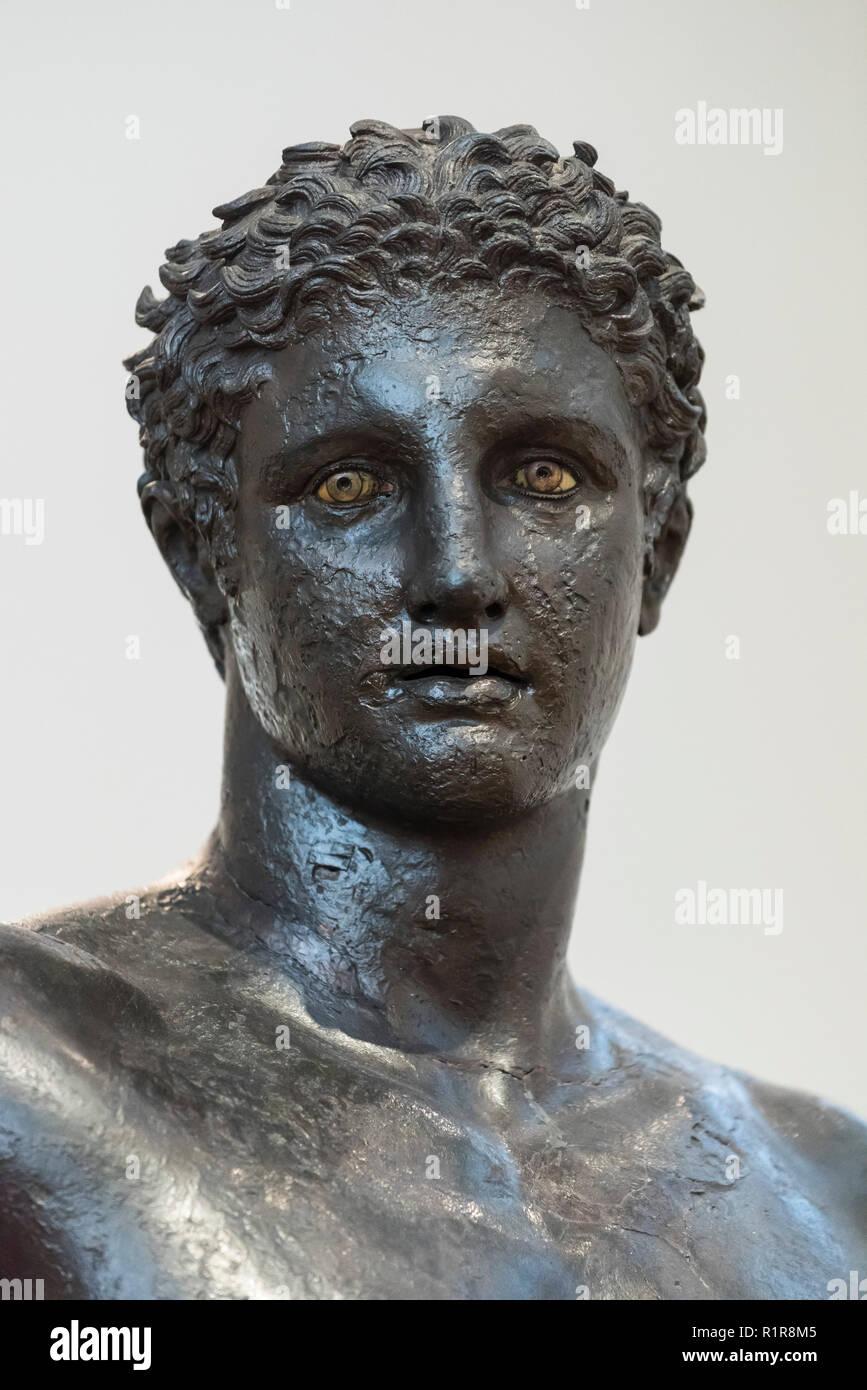 Athens Greece The Antikythera Youth Ephebe Ancient Greek Bronze 