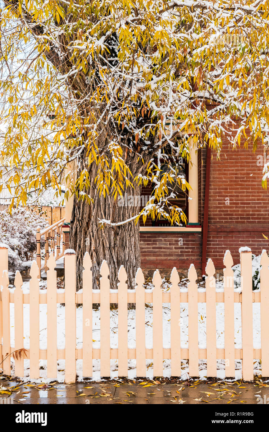 Wooden picket fence hires stock photography and images Alamy