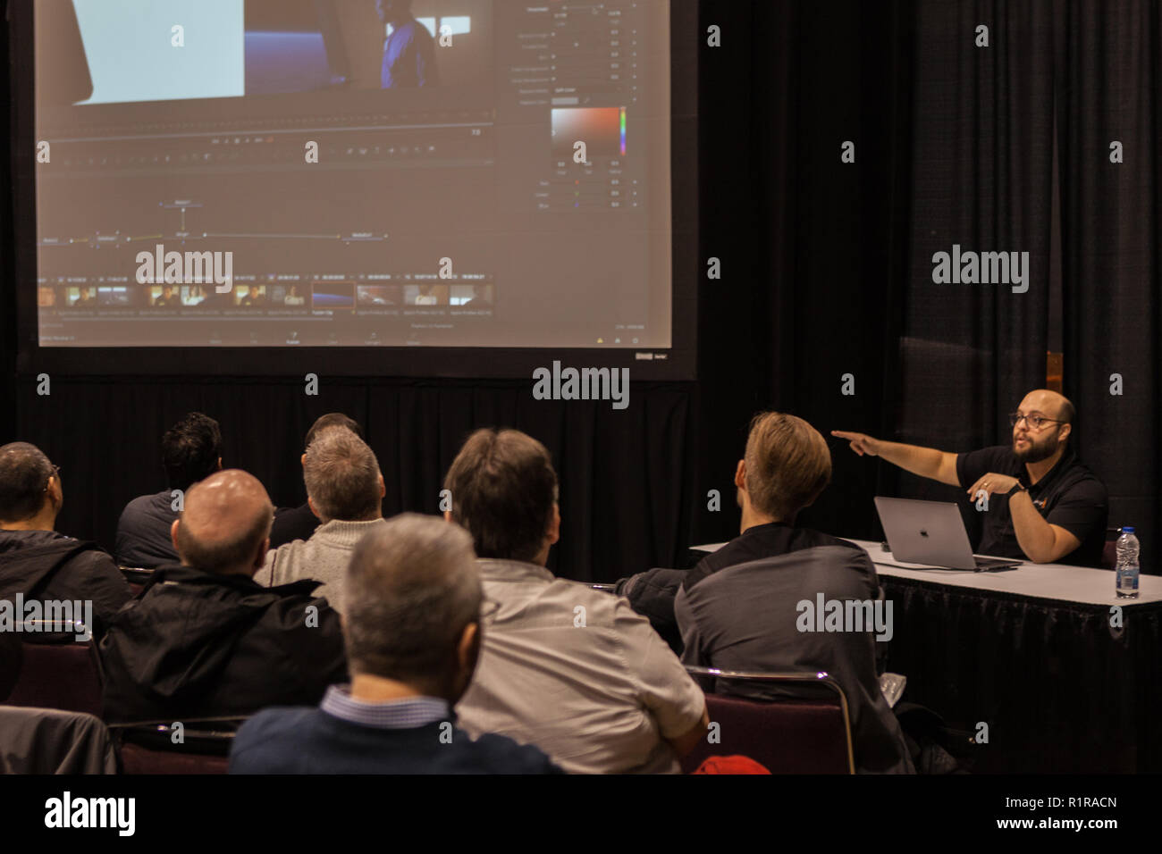 Toronto, CANADA - November 13, 2018: Profusion Expo 2018. For 8 years, ProFusion Expo is a premier event for Canada’s imaging professionals. Photographers and videographers. Credit: Deyan Baric/Alamy Live News Stock Photo