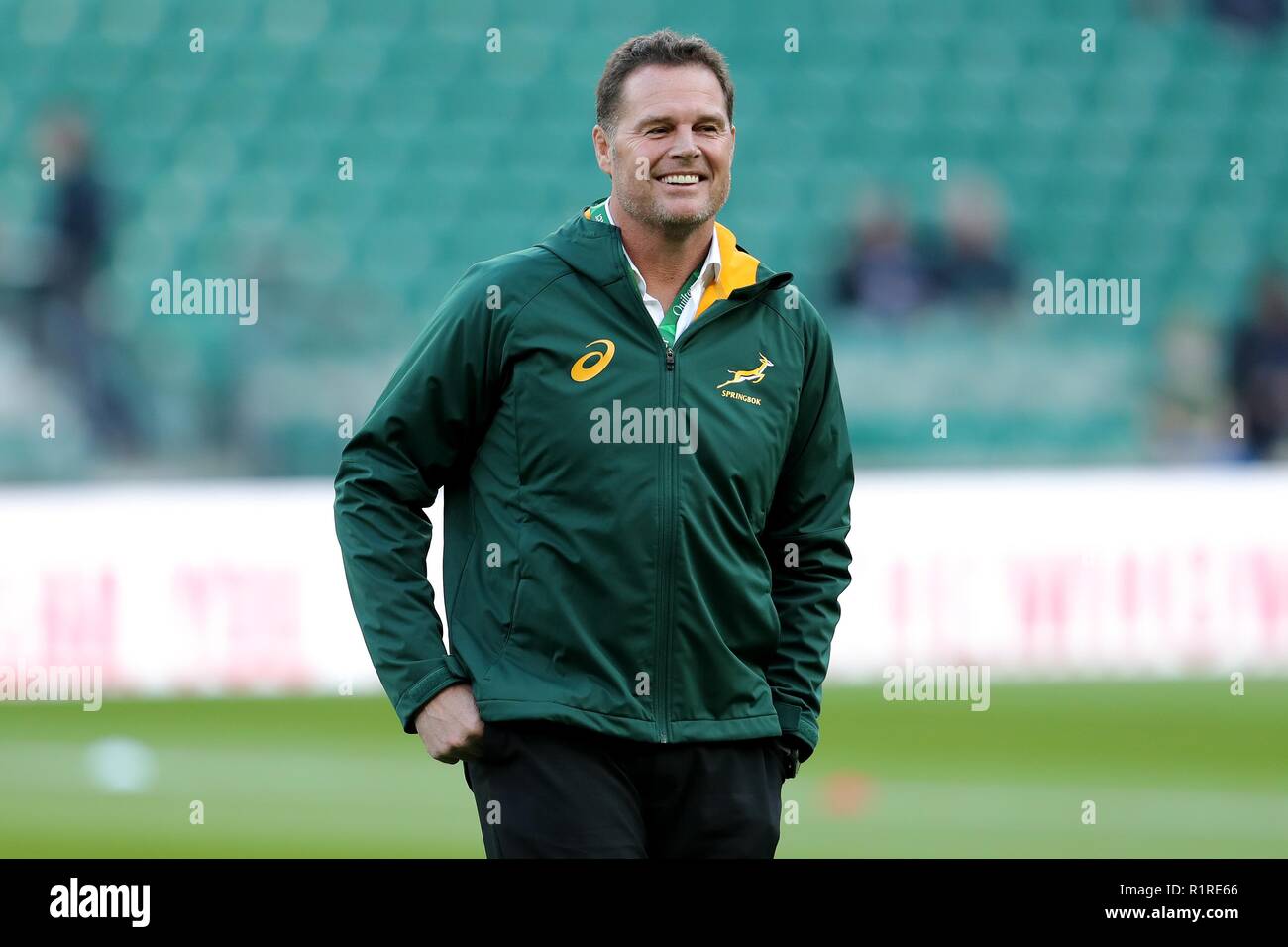 RASSIE ERASMUS  SOUTH AFRICA RU HEAD COACH  ENGLAND V SOUTH AFRICA, AUTUMN INTERNATIONALS  TWICKENHAM, LONDON, ENGLAND  03 November 2018  DIF20041 Stock Photo