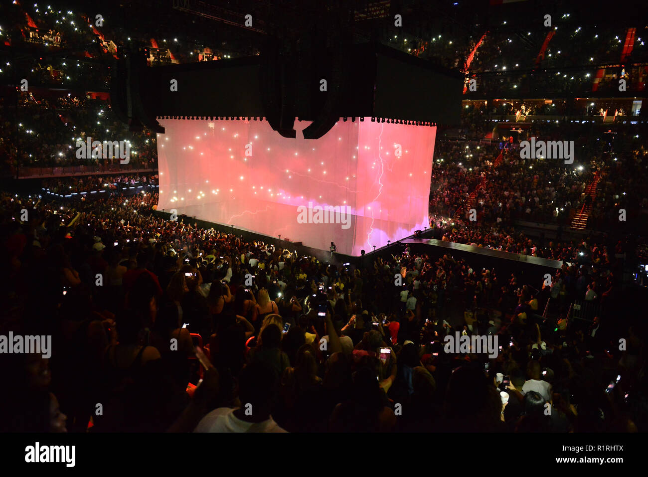 MIAMI, FL - NOVEMBER 13: Drake performs on stage during the Drake