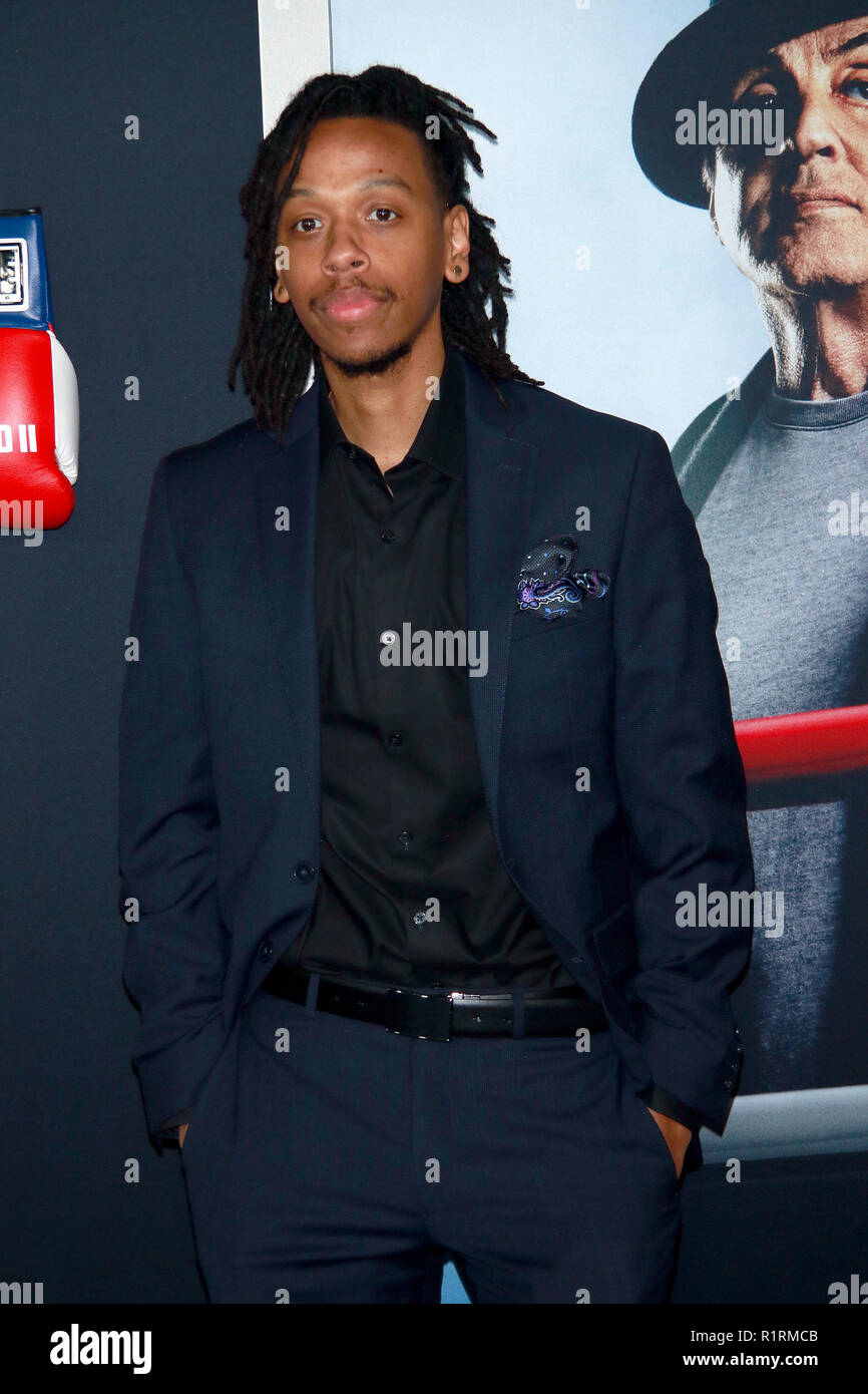 New York, NY, USA. 14th Nov, 2018. Juel Taylor at the Creed II world premiere at AMC Loews Lincoln Square in New York City on November 14, 2018. Credit: Diego Corredor/Media Punch/17�Թ����� Live News Stock Photo