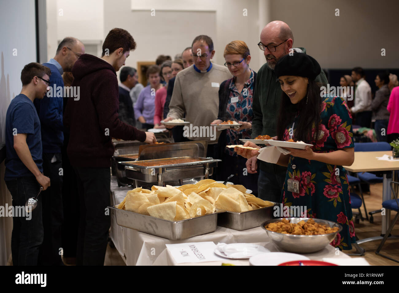 Cheltenham, UK. 14th Nov 2018.. People getting food Credit: Victor Storublev/Alamy Live News Stock Photo